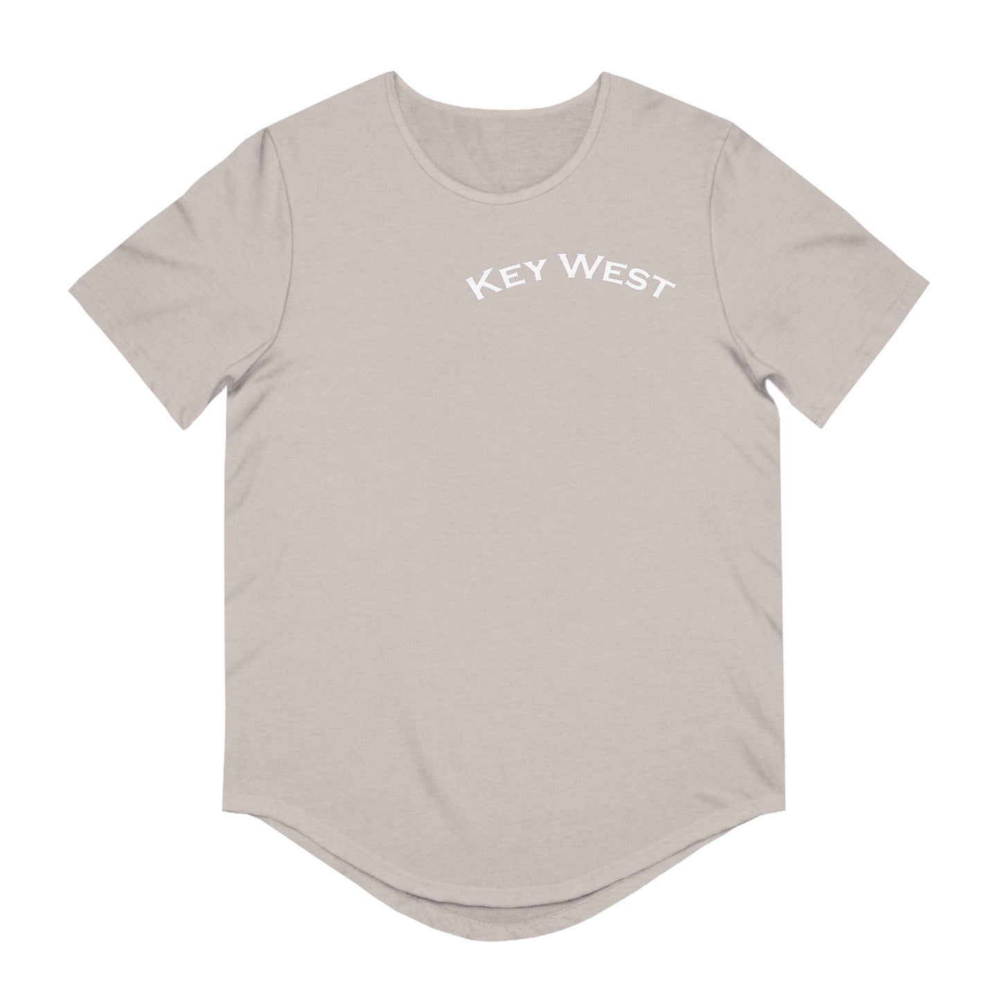Vibrant Key West Men's Jersey Curved Hem Tee