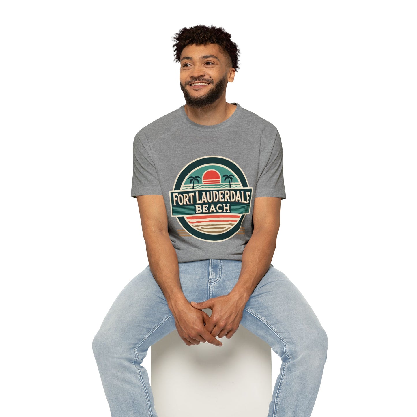 Vintage Fort Lauderdale Men's Raglan T-Shirt
