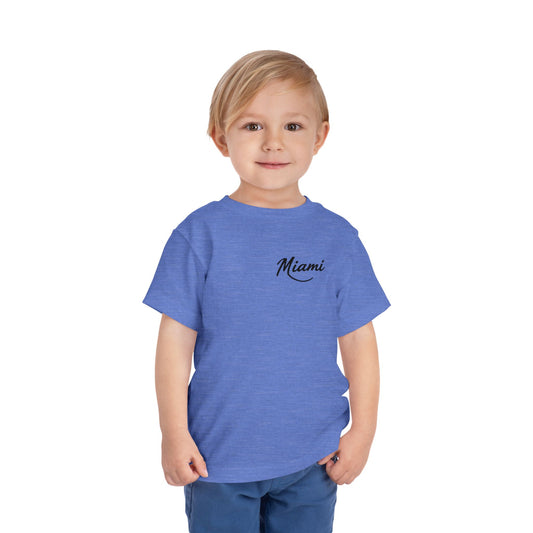 Retro Miami Unisex Toddler Short Sleeve Tee