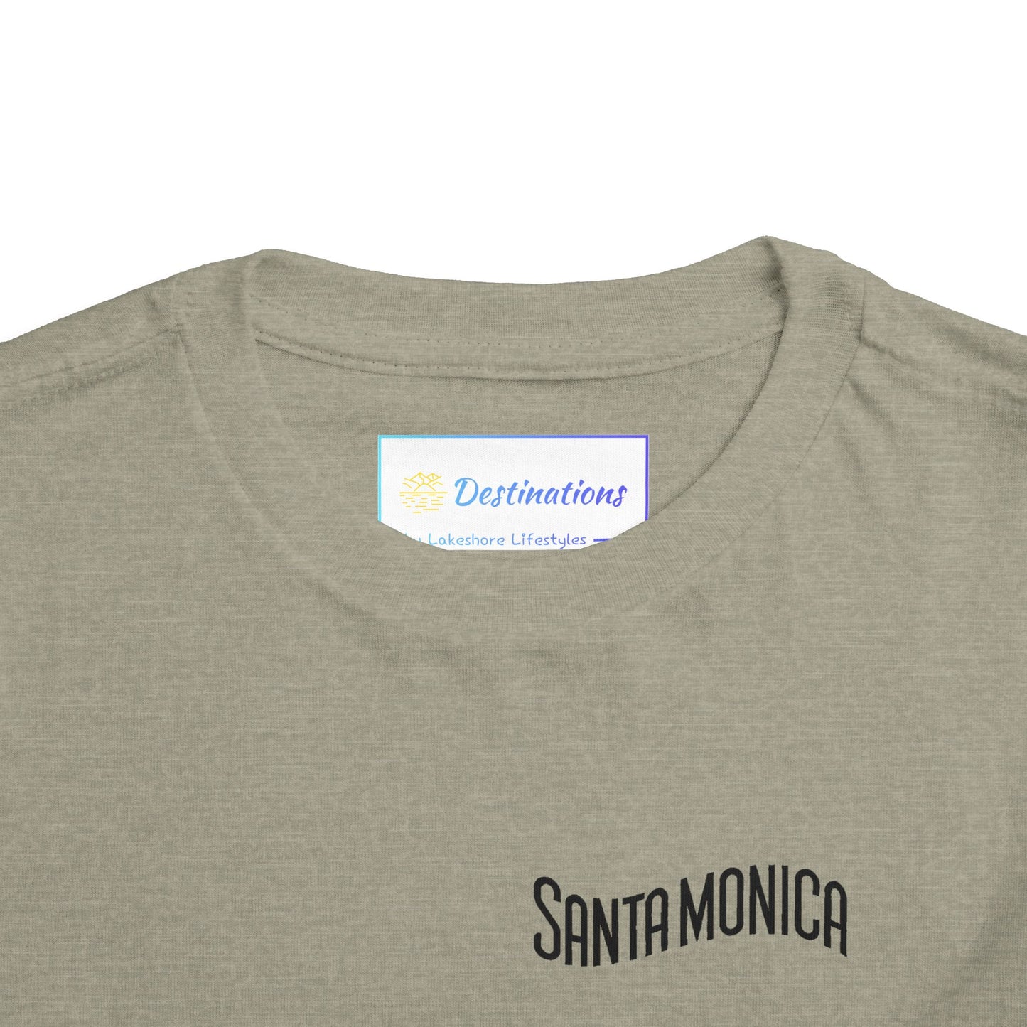 Vibrant Santa Monica Unisex Toddler Short Sleeve Tee