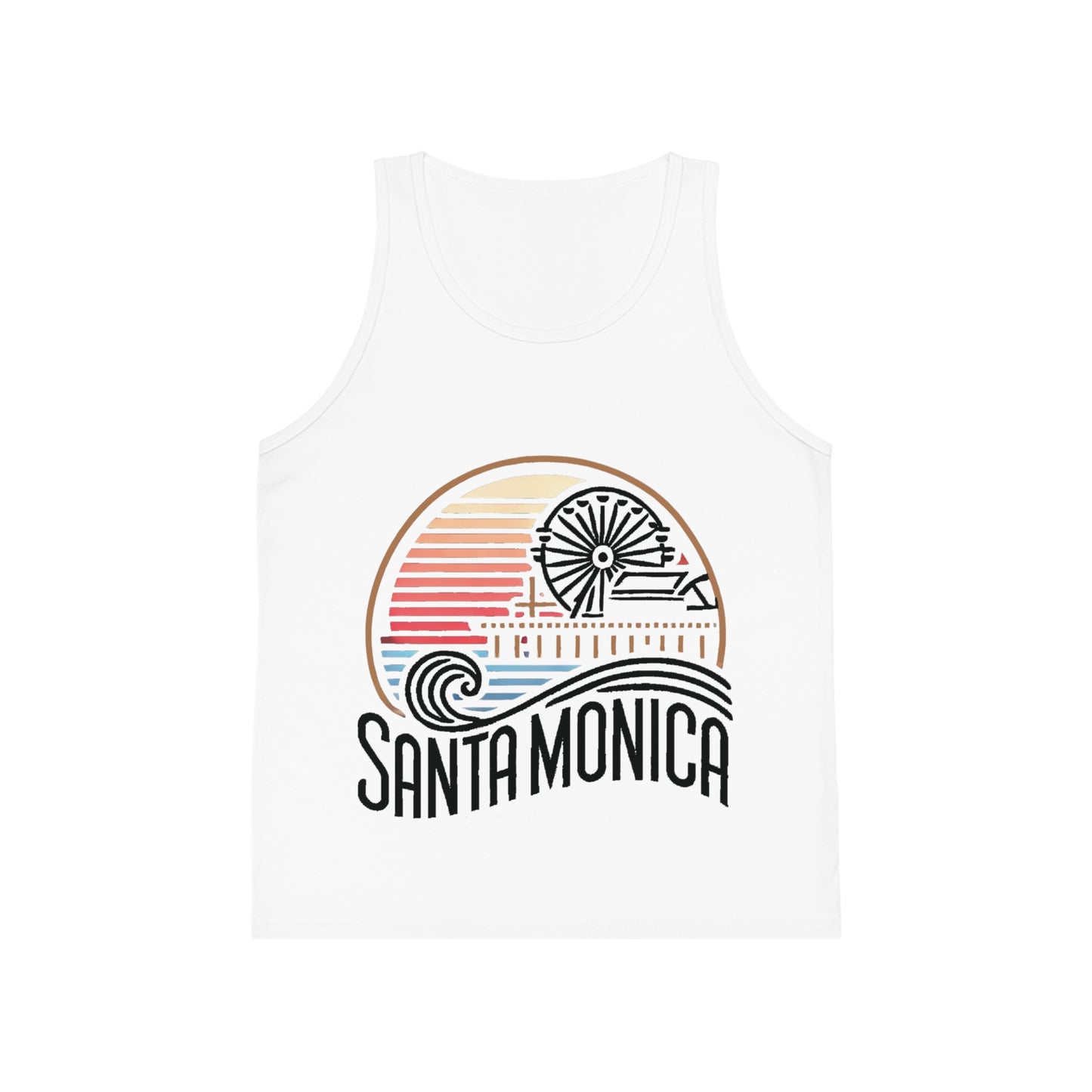 Vibrant Santa Monica Unisex Kids Jersey Tank Top