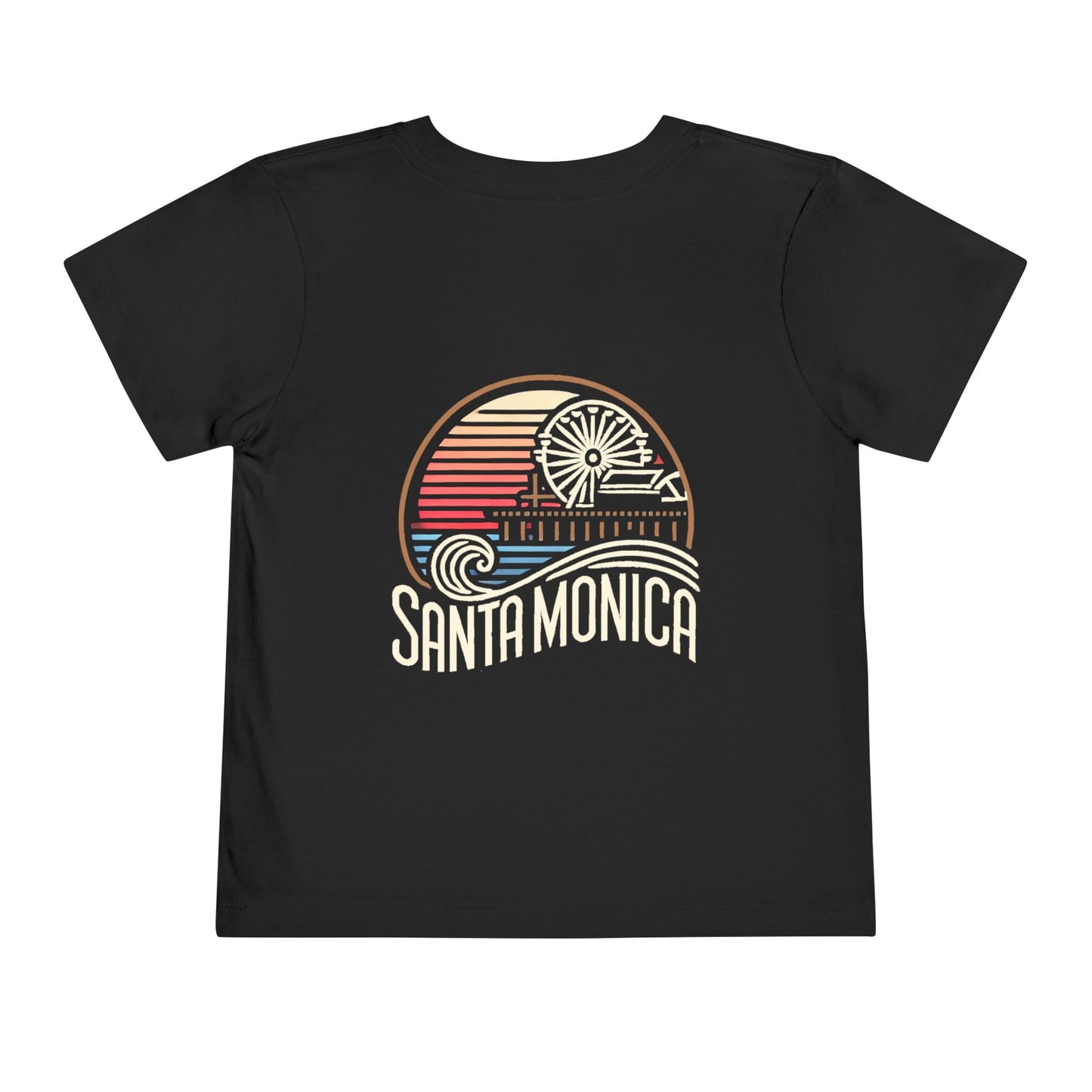 Vibrant Santa Monica Unisex Toddler Short Sleeve Tee