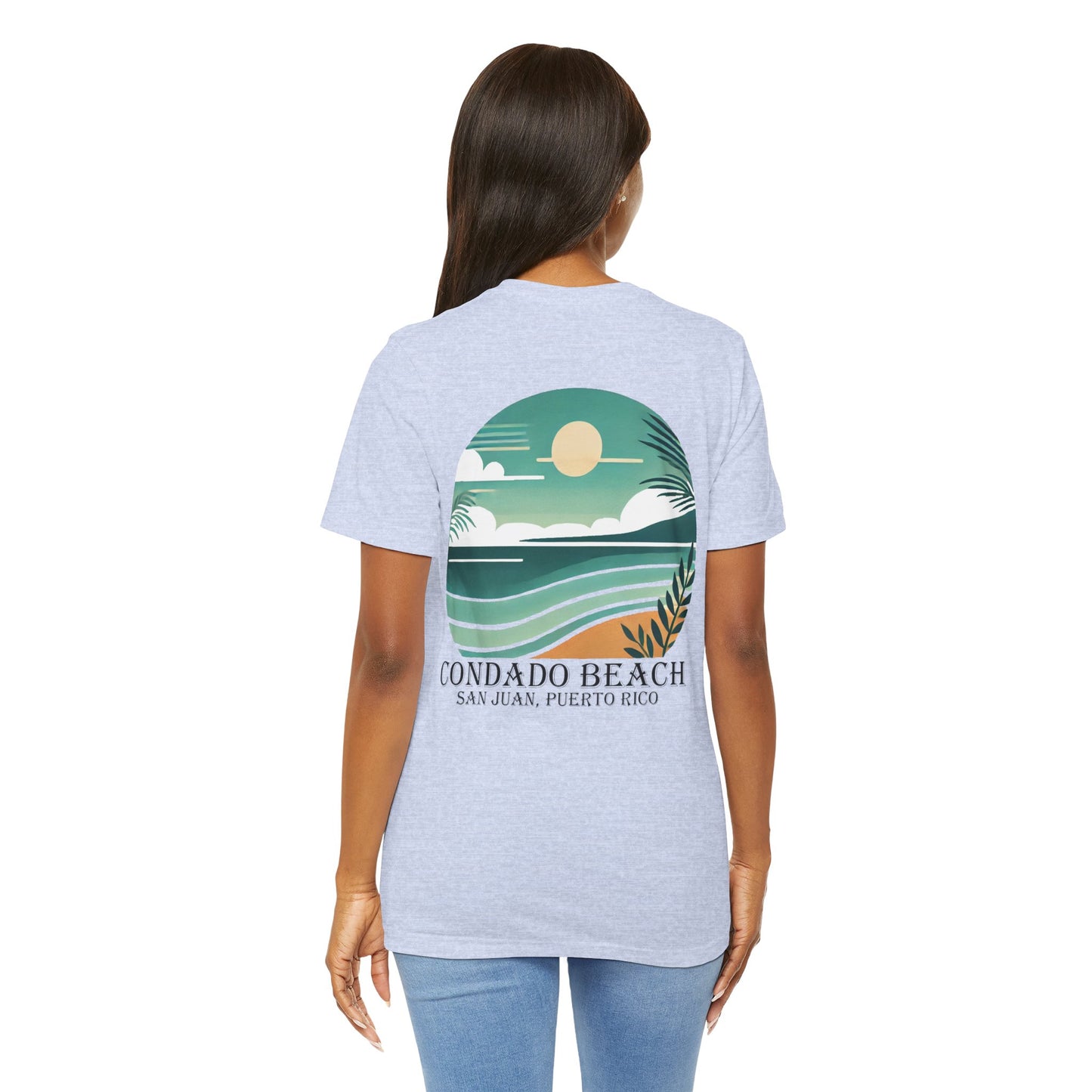 Coastal Vibes Condado Beach Unisex Jersey Short Sleeve Tee