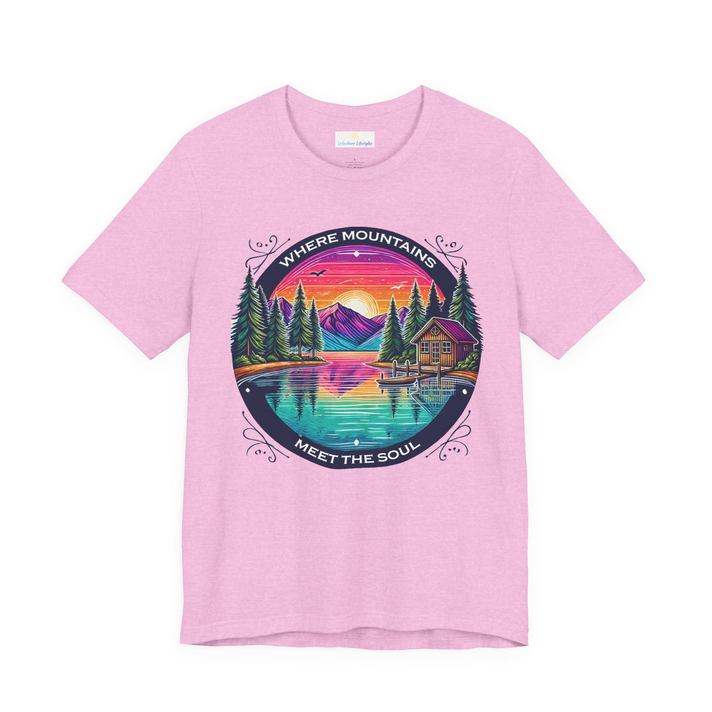 Where Mountains Meet the Soul Short Sleeve Tee
