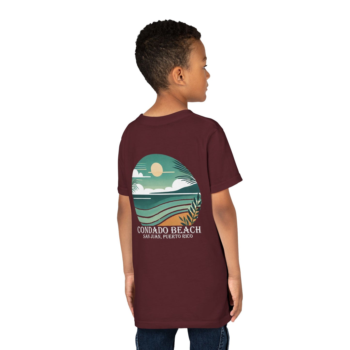 Coastal Vibes Condado Beach Unisex Youth Short Sleeve Tee