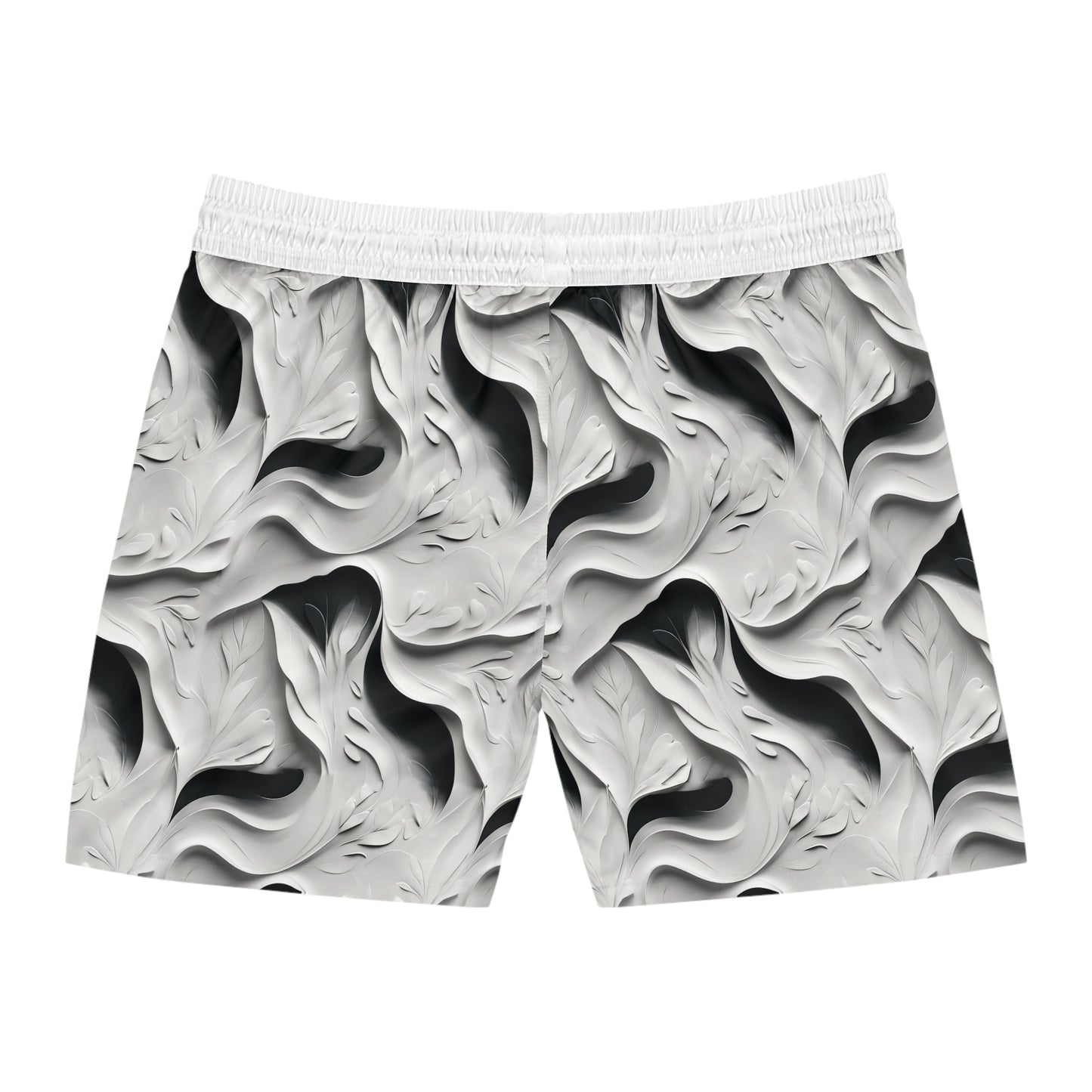 Organic Monochrome Design Men's Mid-Length Swim Shorts