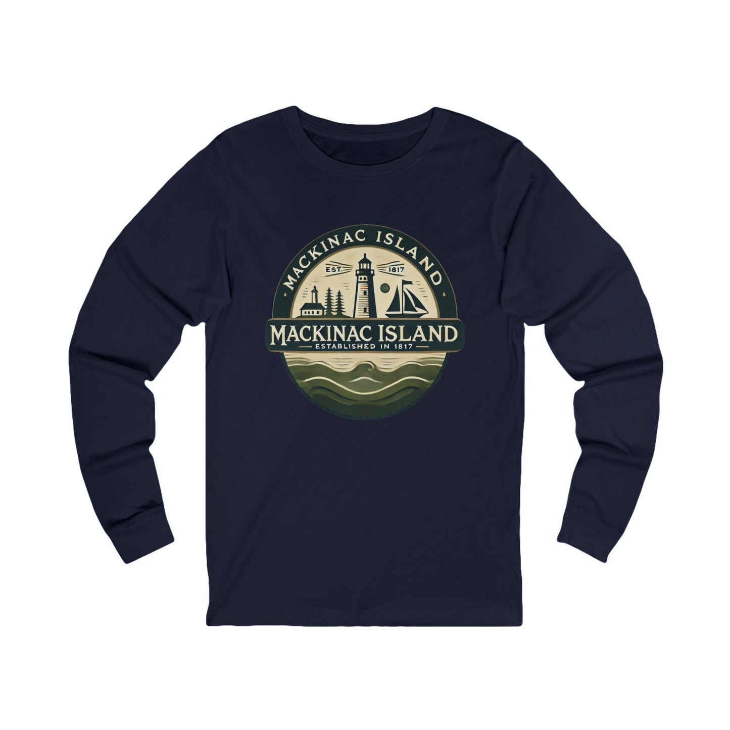 Vintage Mackinac Island Unisex Jersey Long Sleeve Tee