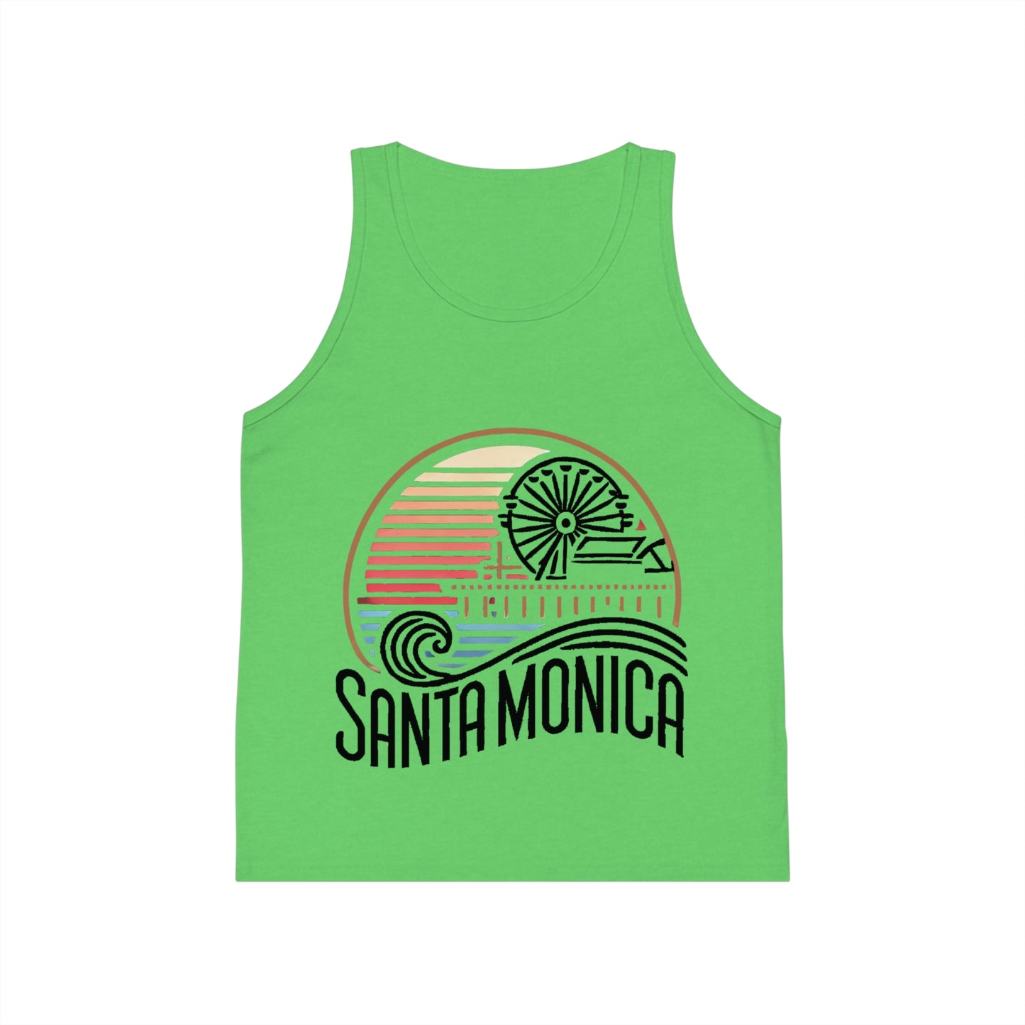 Vibrant Santa Monica Unisex Kids Jersey Tank Top