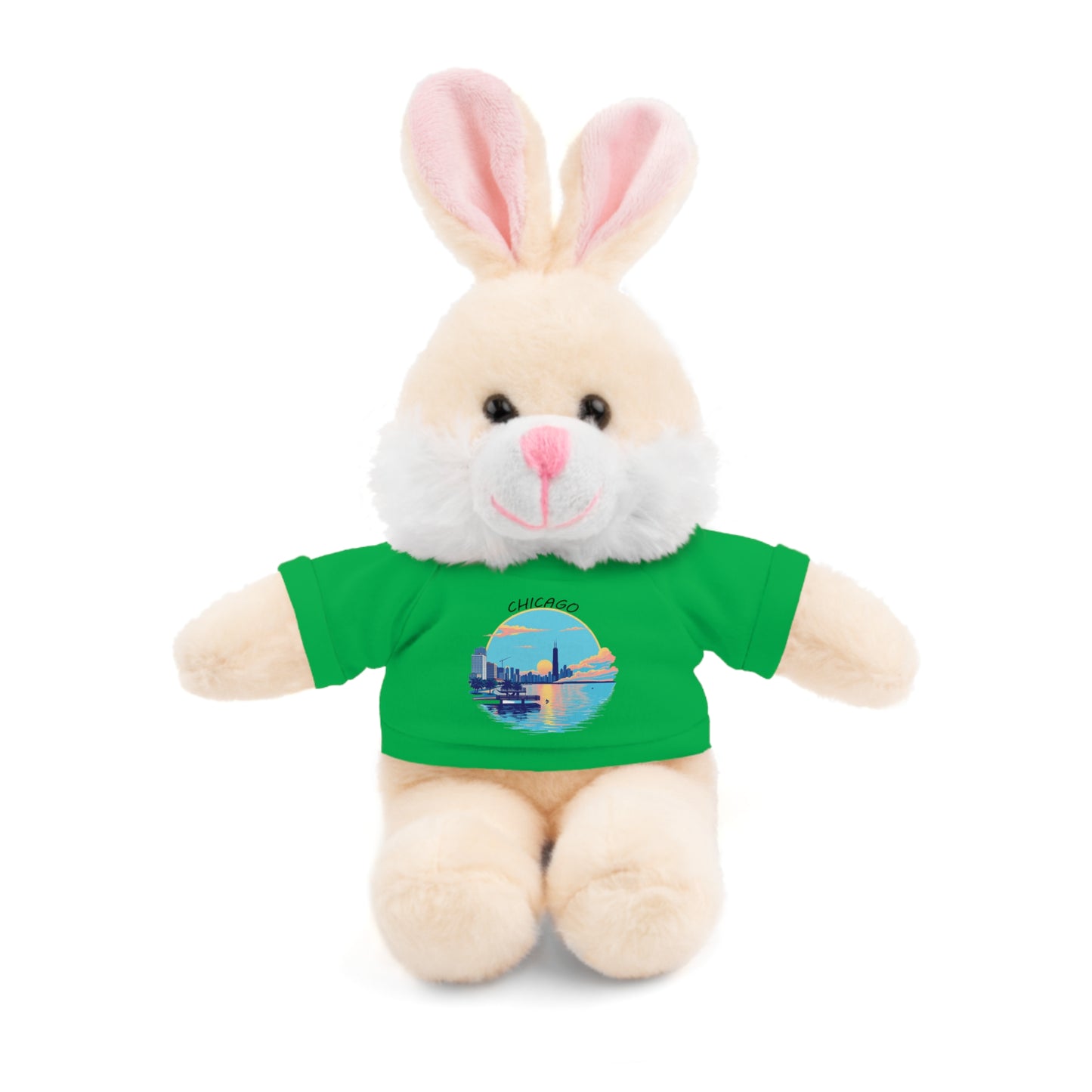 Retro Chicago Sunset Stuffed Animals with Tee