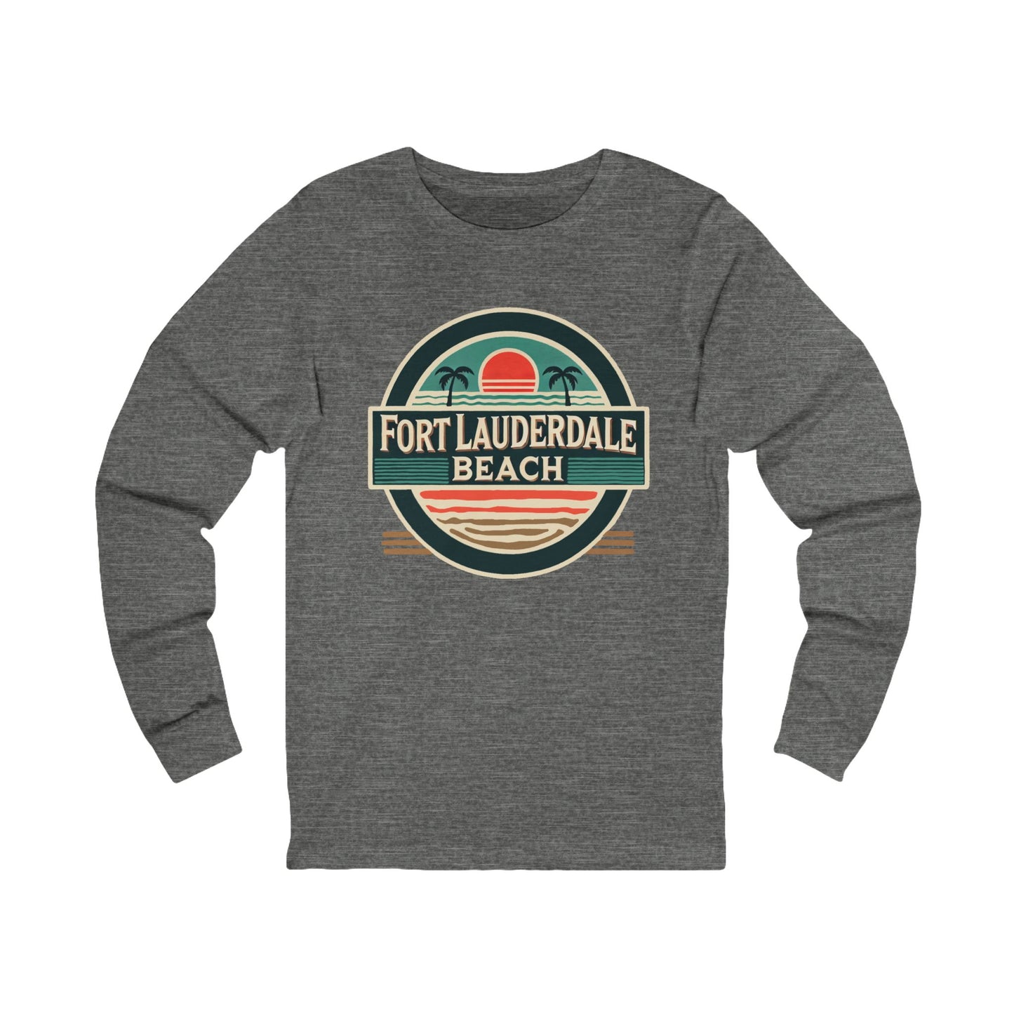 Vintage Fort Lauderdale Unisex Jersey Long Sleeve Tee