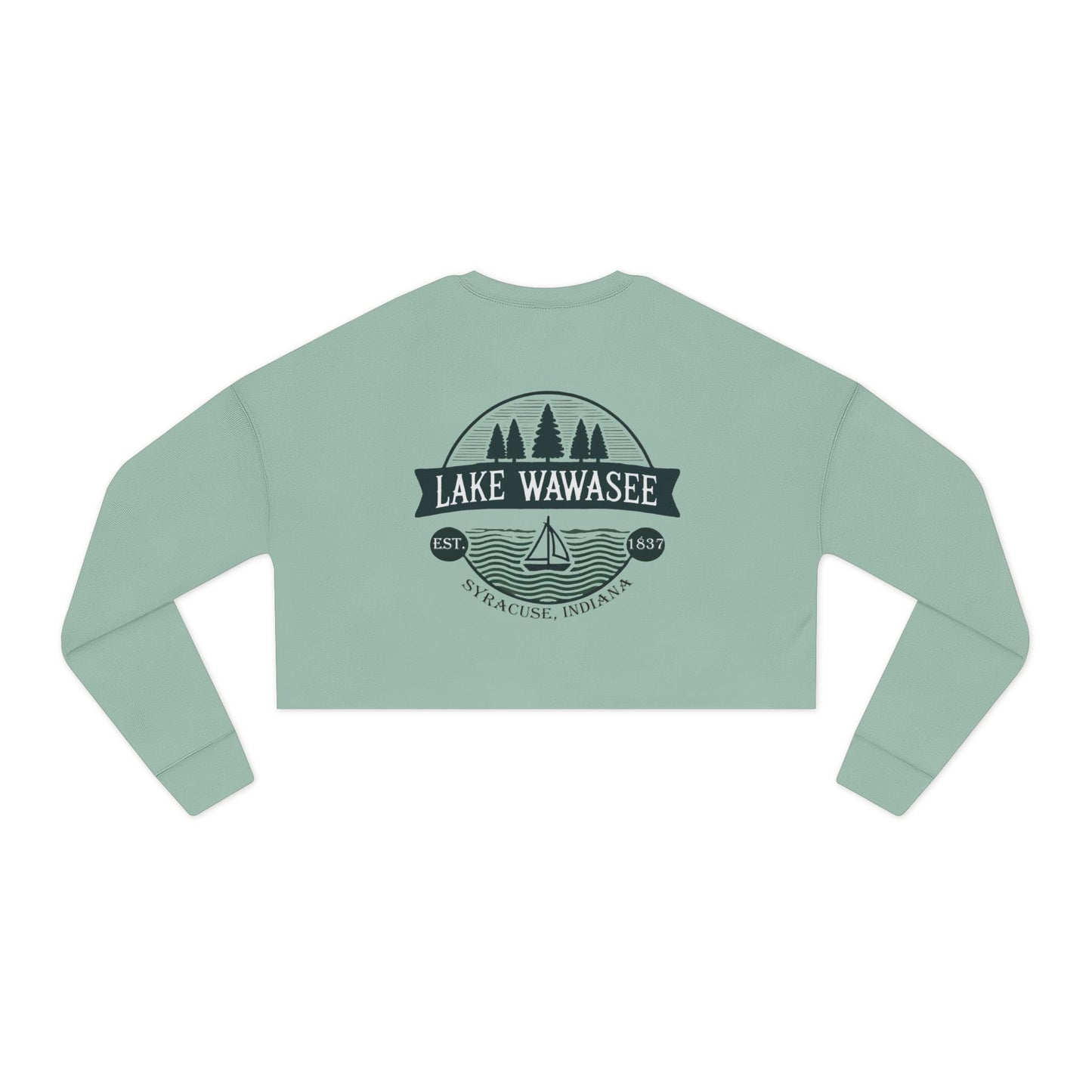 Vintage Lake Wawasee Women's Cropped Sweatshirt