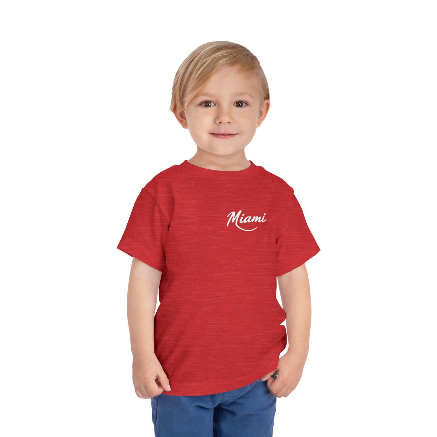 Retro Miami Unisex Toddler Short Sleeve Tee