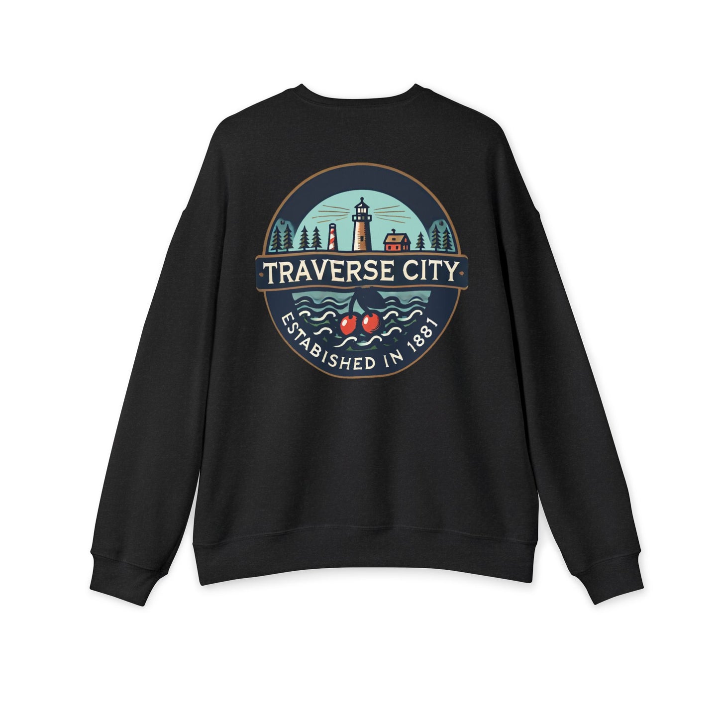 Vintage Traverse City Unisex Drop Shoulder Sweatshirt