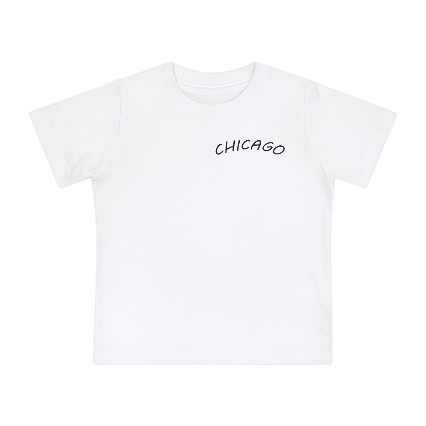 Retro Chicago Sunset Unisex Baby Short Sleeve T-Shirt