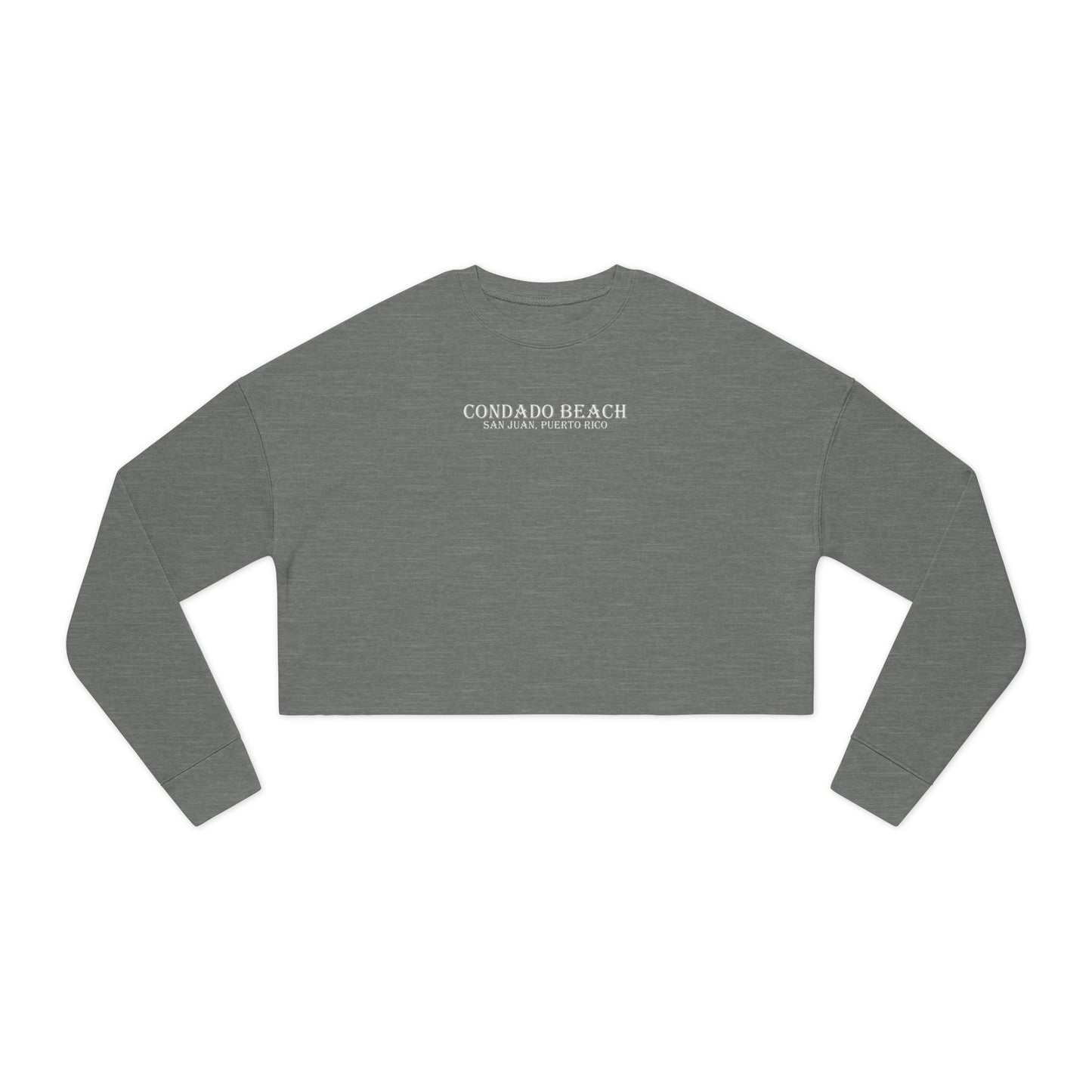 Coastal Vibes Condado Beach Women's Cropped Sweatshirt