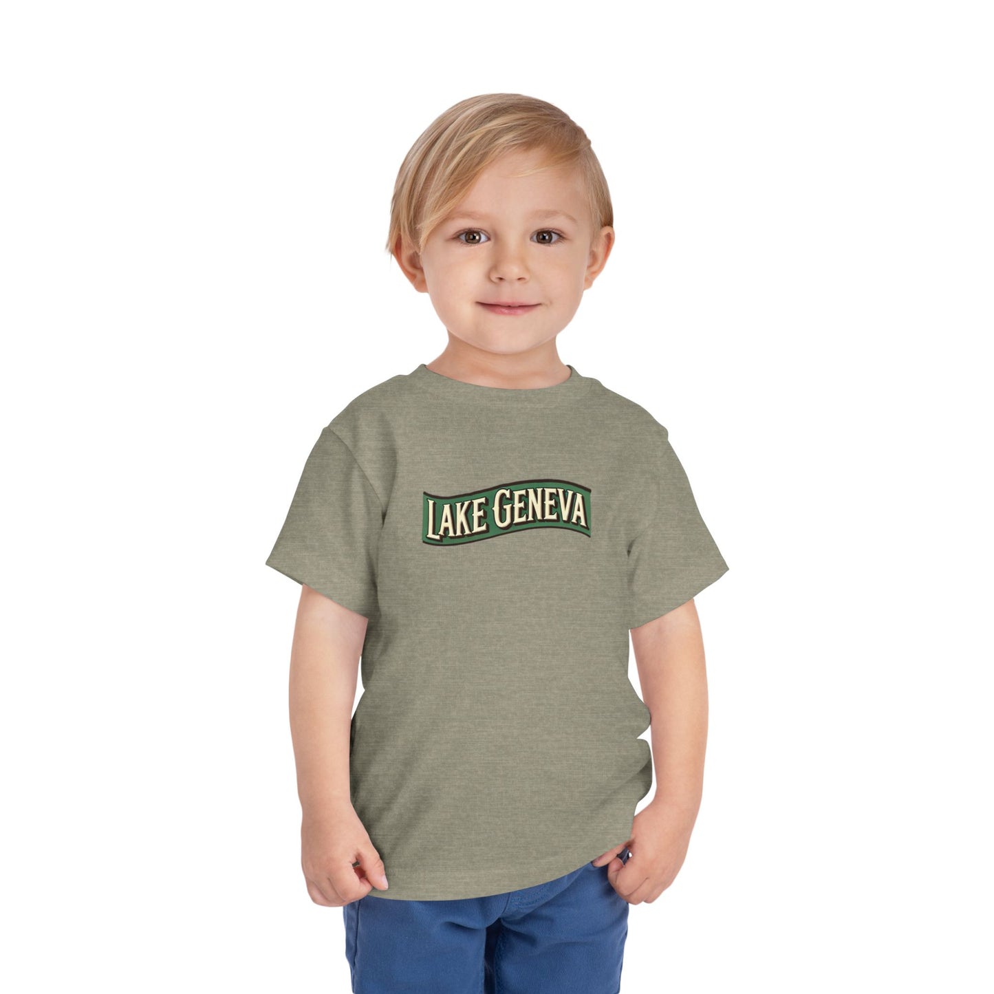 Retro Lake Geneva Unisex Toddler Short Sleeve Tee