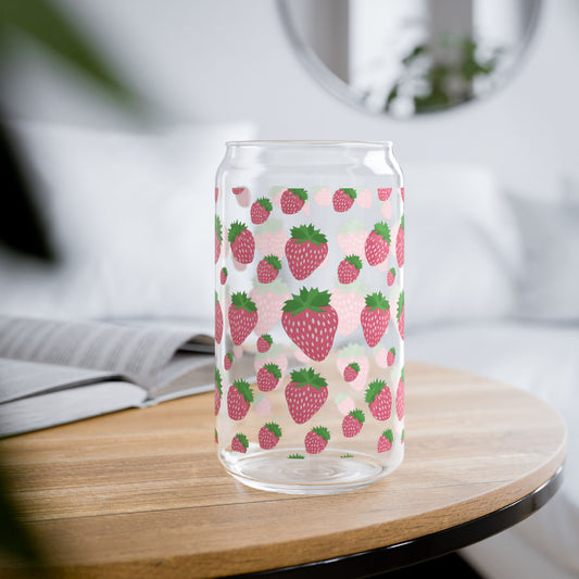 Strawberry Sipper Glass