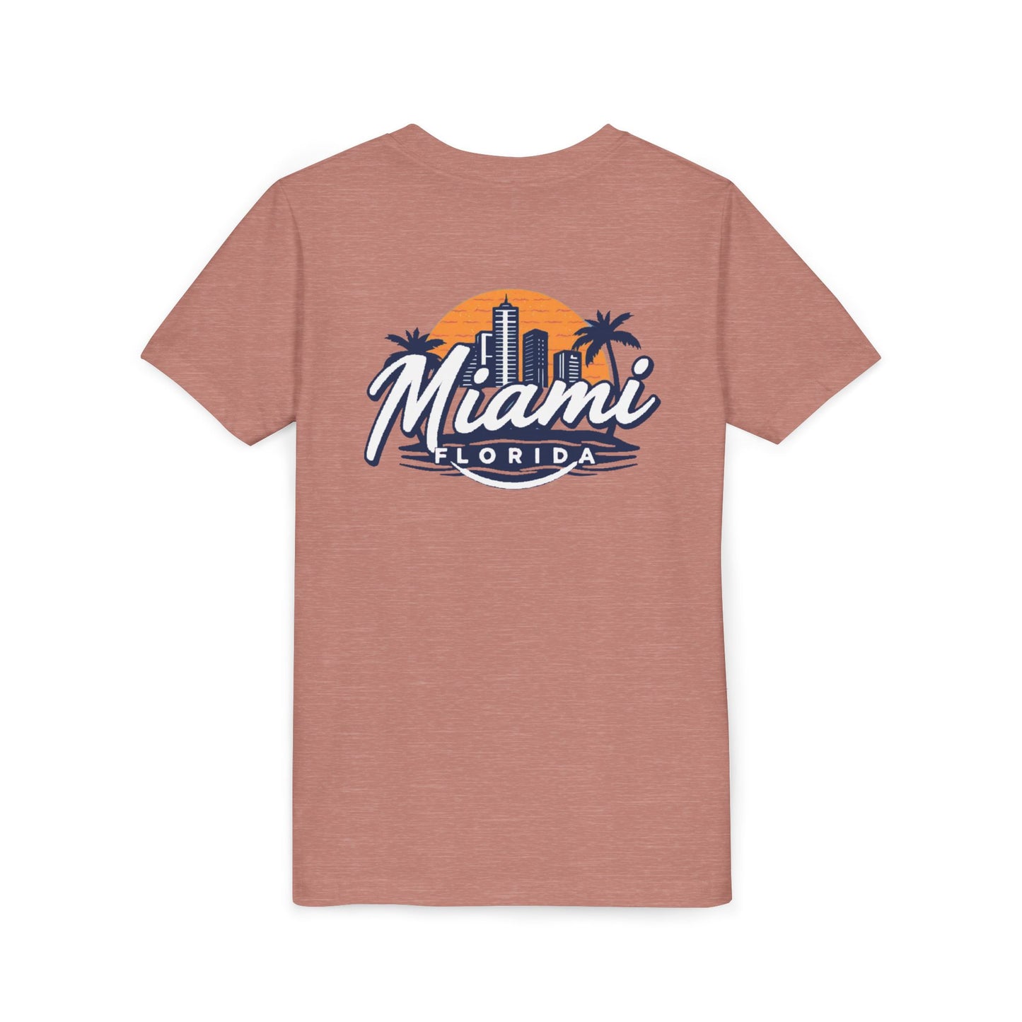 Retro Miami Unisex Youth Short Sleeve Tee