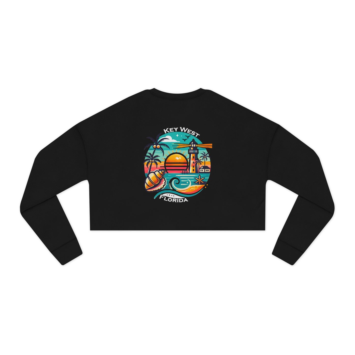 Vibrant Key West Women's Cropped Sweatshirt