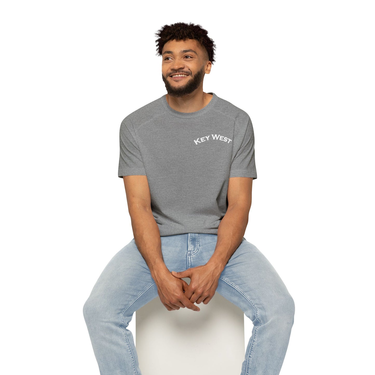 Vibrant Key West Men's Raglan T-Shirt