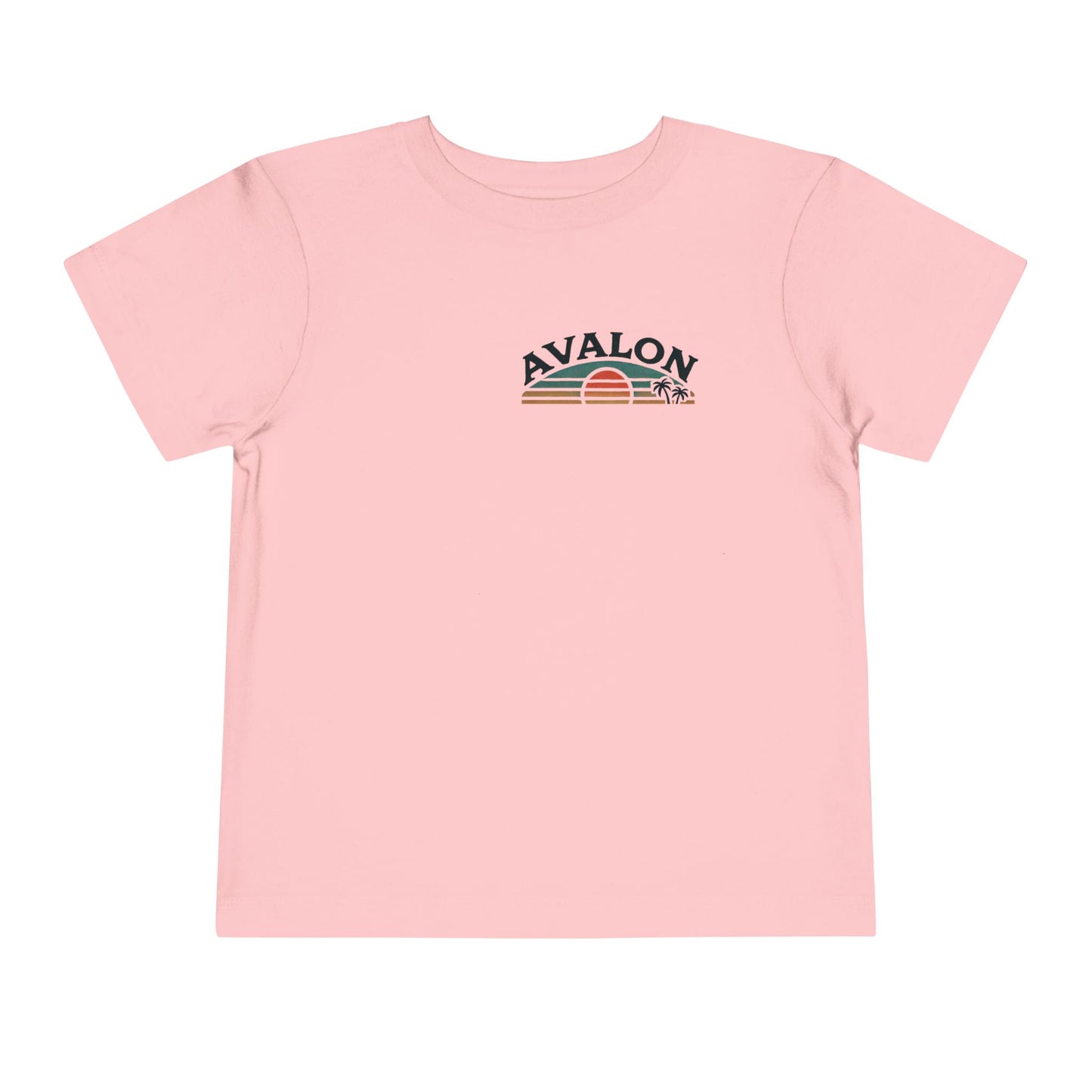 Retro Avalon Sunset Unisex Toddler Short Sleeve Tee
