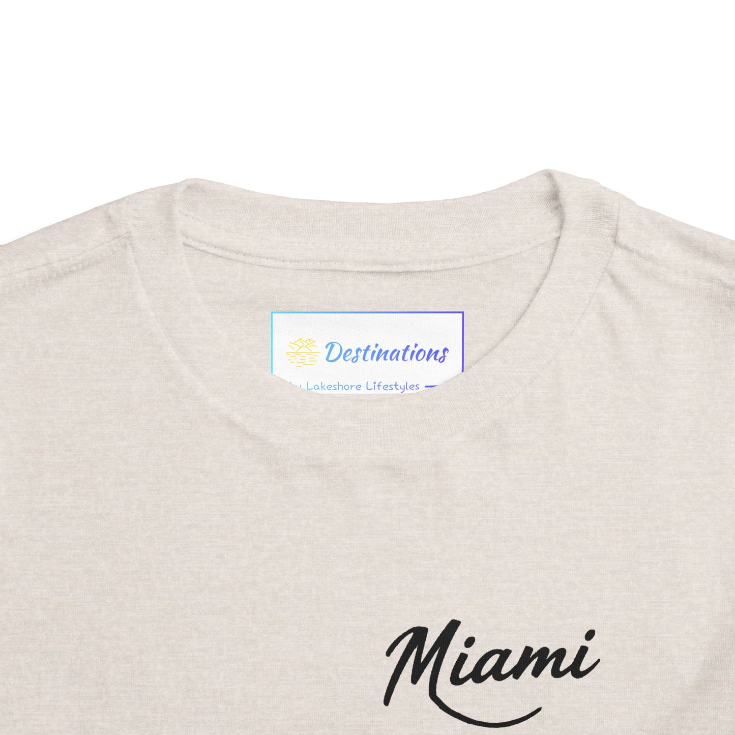 Retro Miami Unisex Toddler Short Sleeve Tee