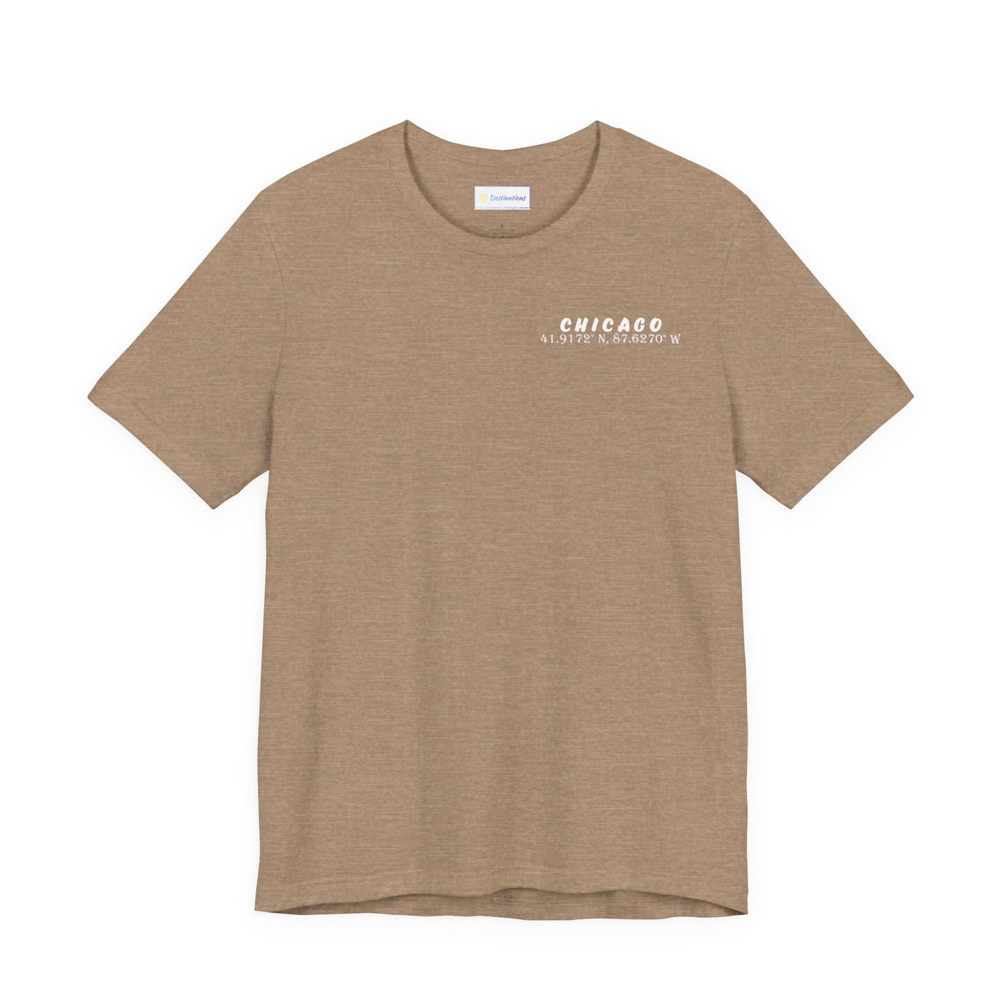 Latitudes Chicago Skyline Unisex Jersey Short Sleeve Tee