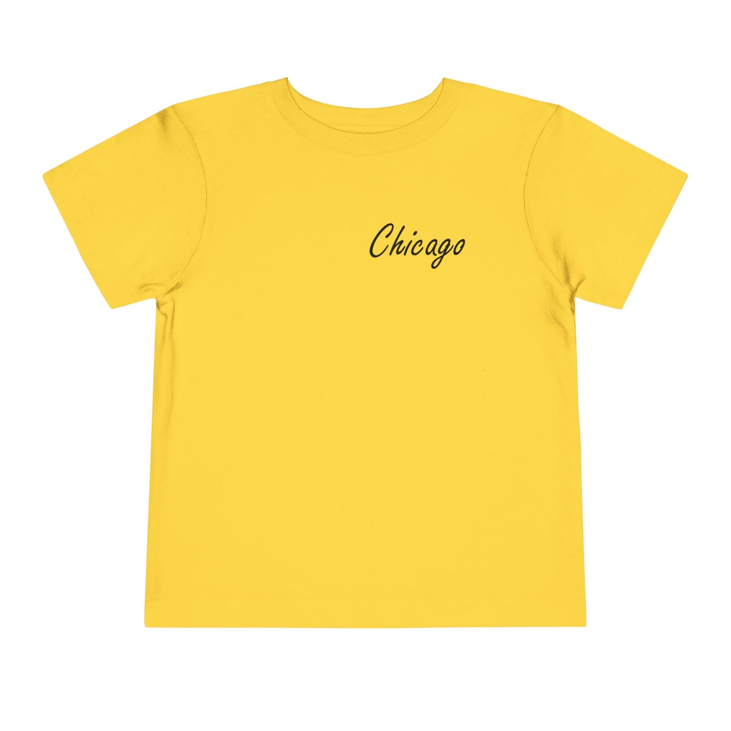 Elegant Chicago Skyline Unisex Toddler Short Sleeve Tee