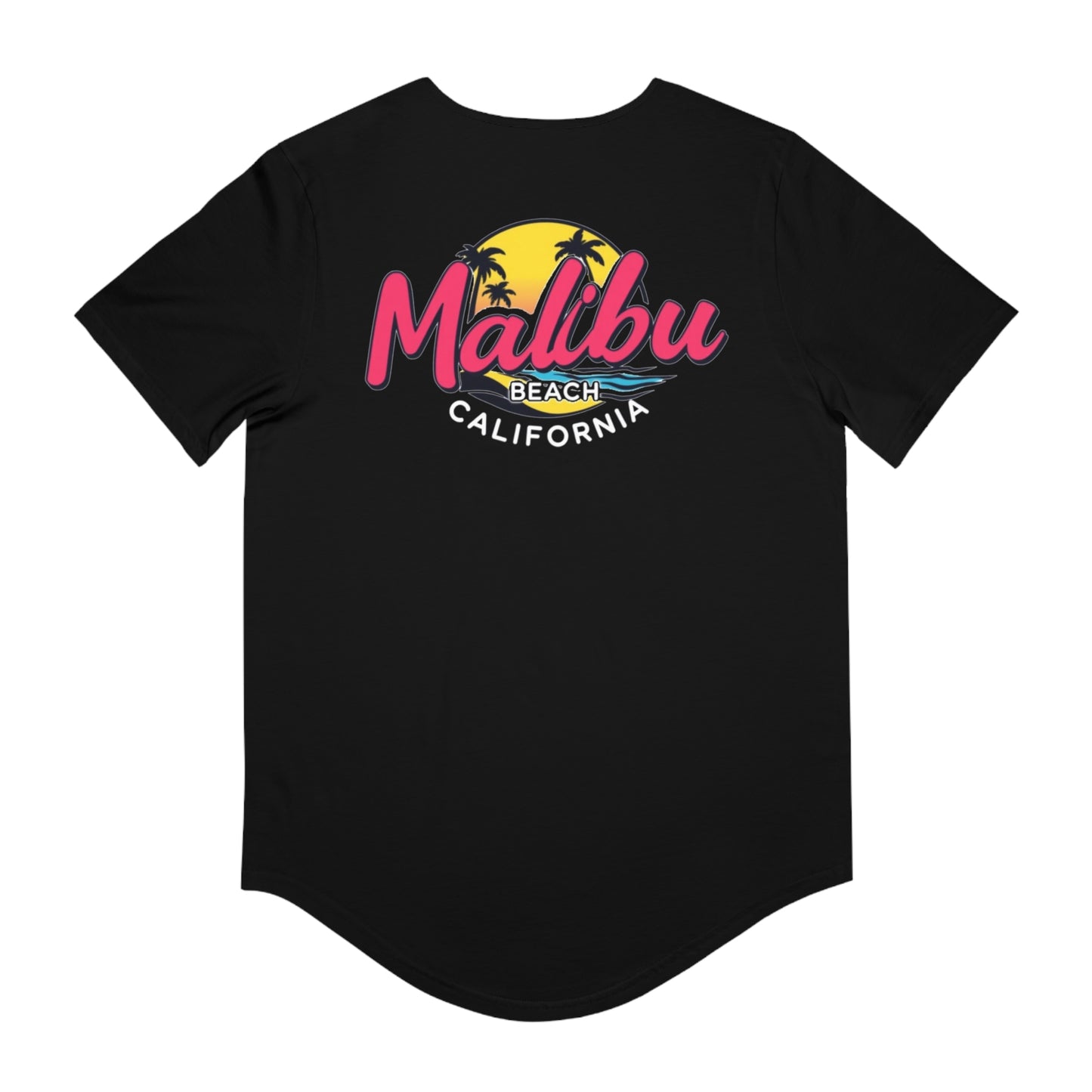 Retro Malibu Men's Jersey Curved Hem Tee