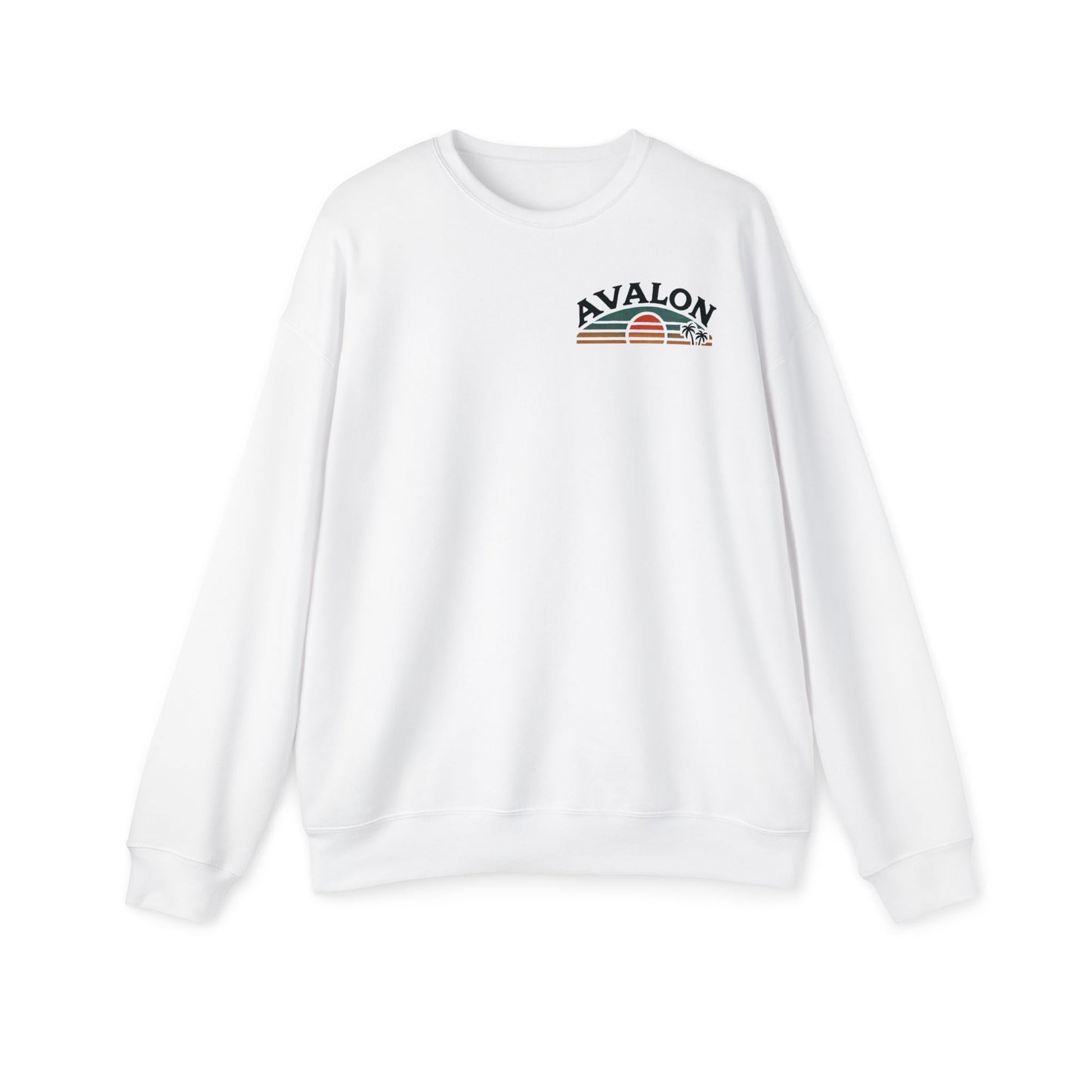 Retro Avalon Sunset Unisex Drop Shoulder Sweatshirt