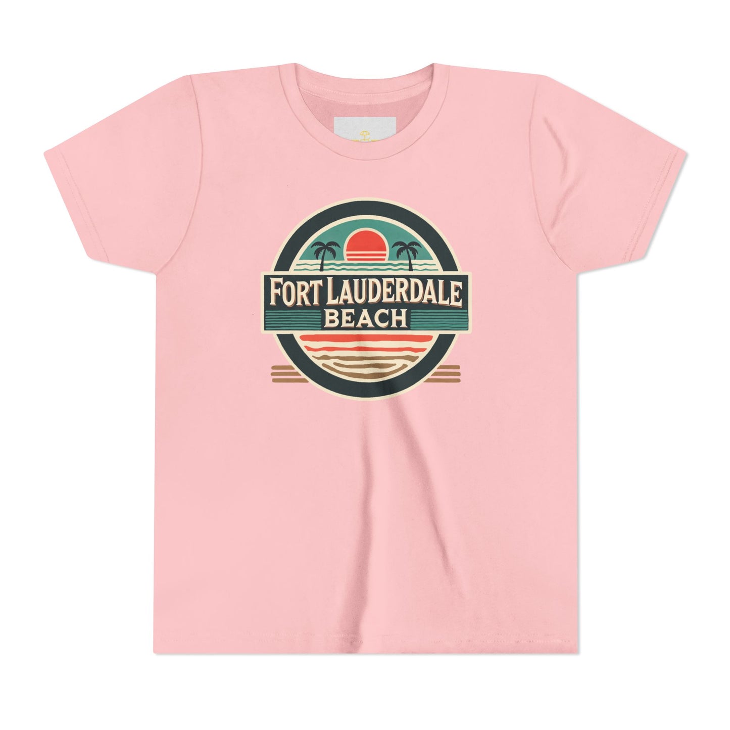 Vintage Fort Lauderdale Unisex Youth Short Sleeve Tee