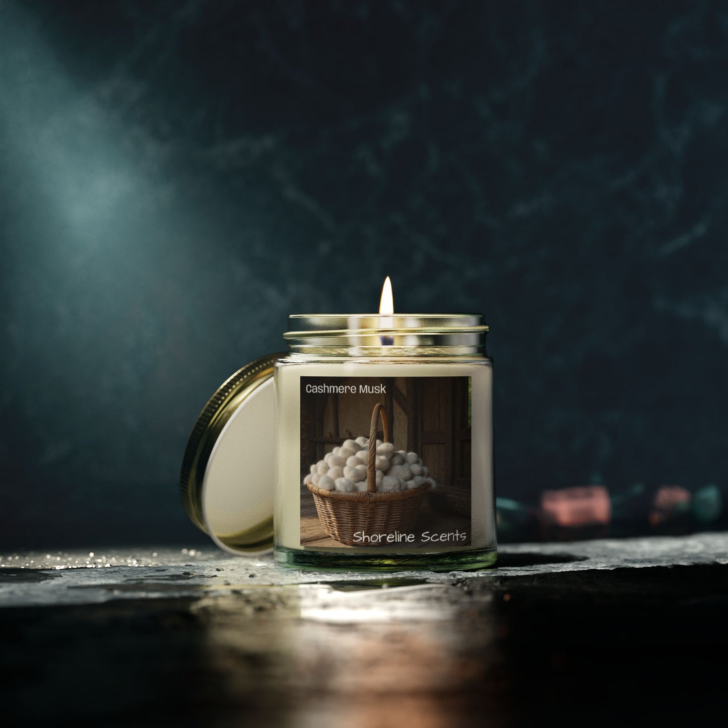 Cashmere Musk Scented Coconut Apricot Wax Candle
