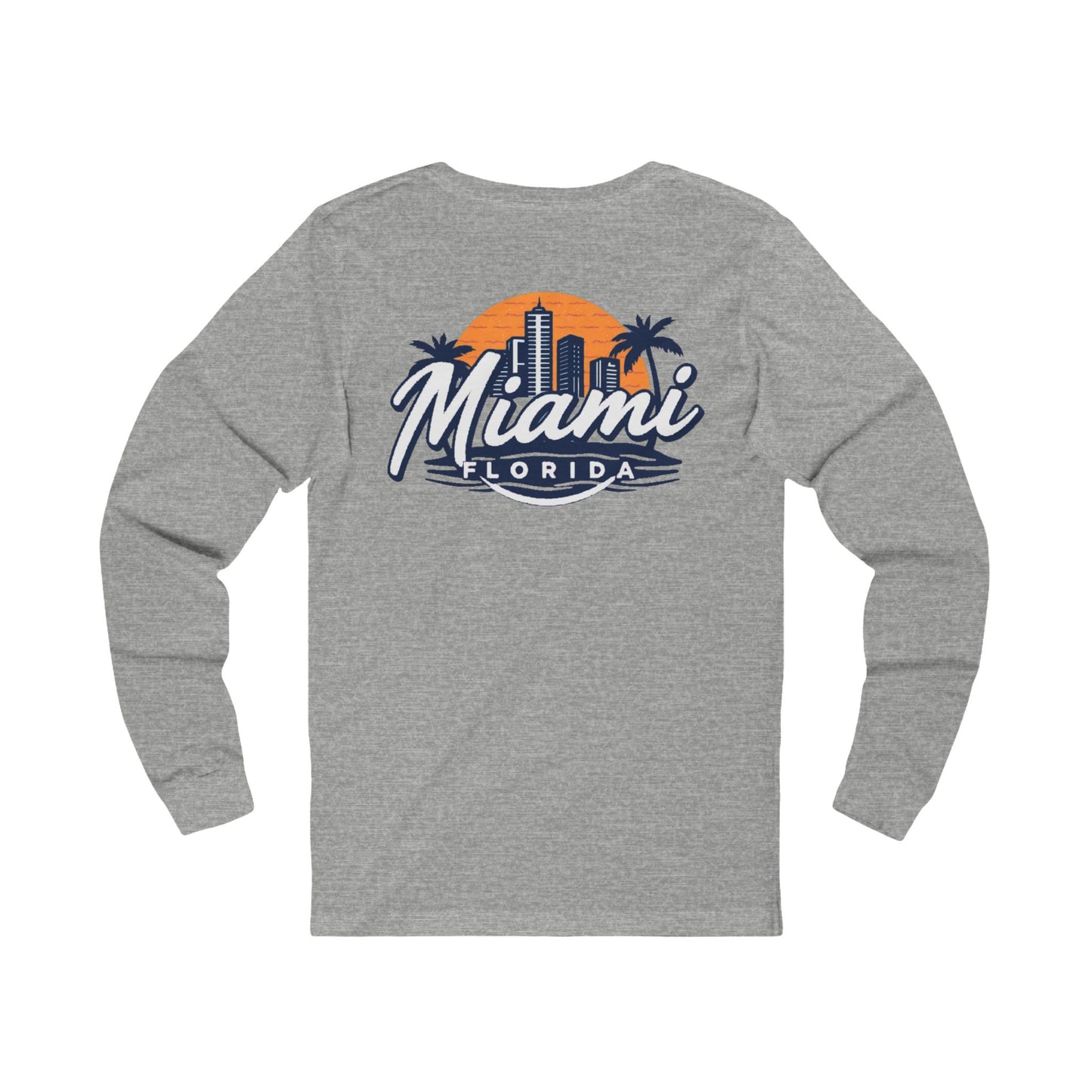 Retro Miami Unisex Jersey Long Sleeve Tee