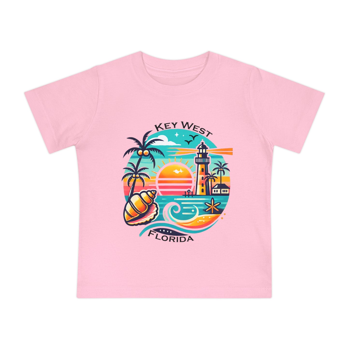 Vibrant Key West Baby Short Sleeve T-Shirt