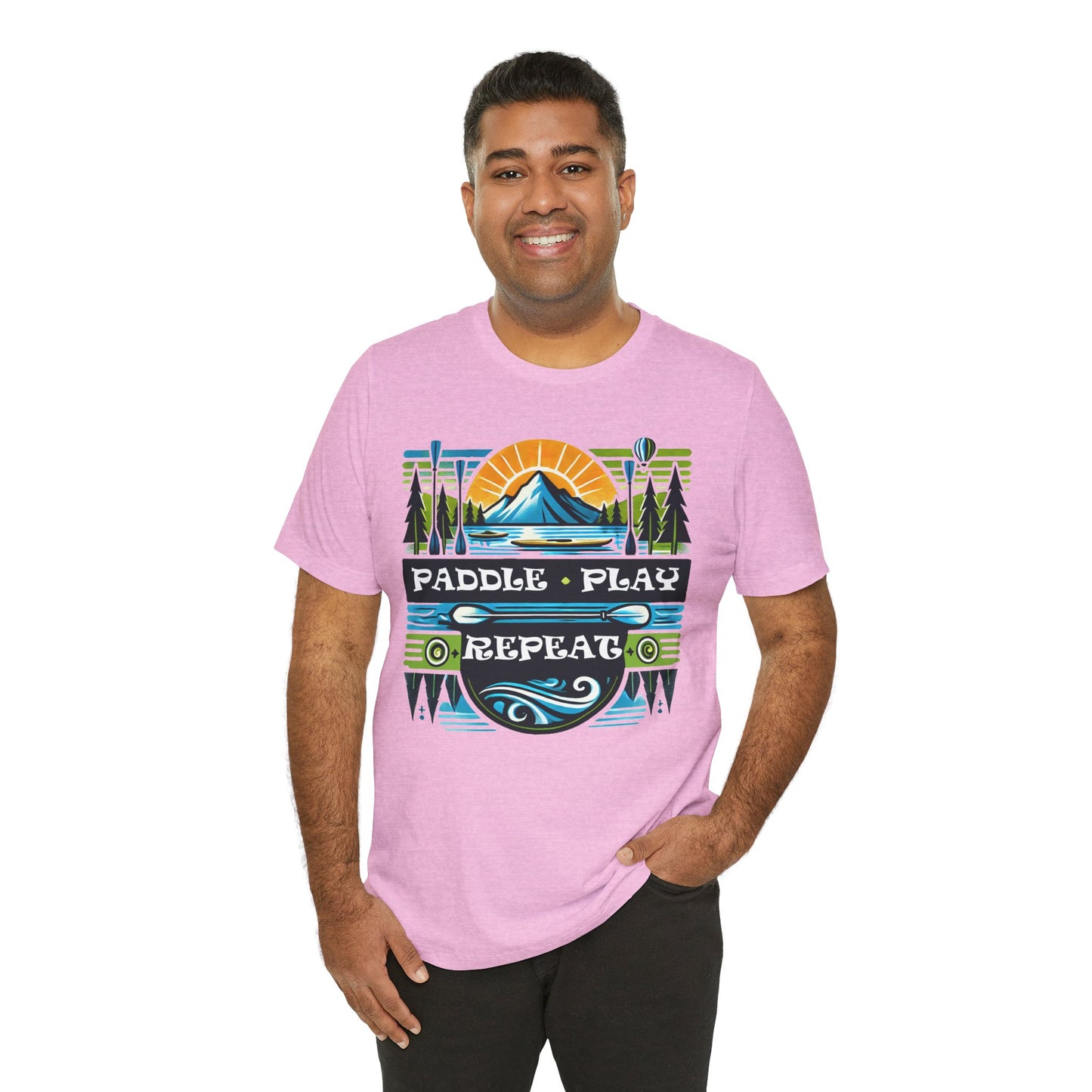 Paddle, Play, Repeat Short Sleeve Tee