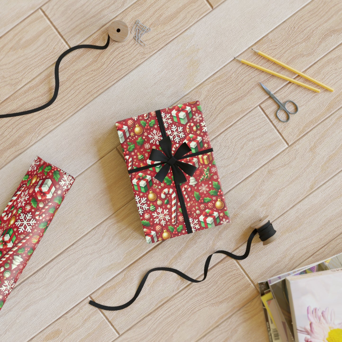 Candy Cane Christmas Wrapping Paper