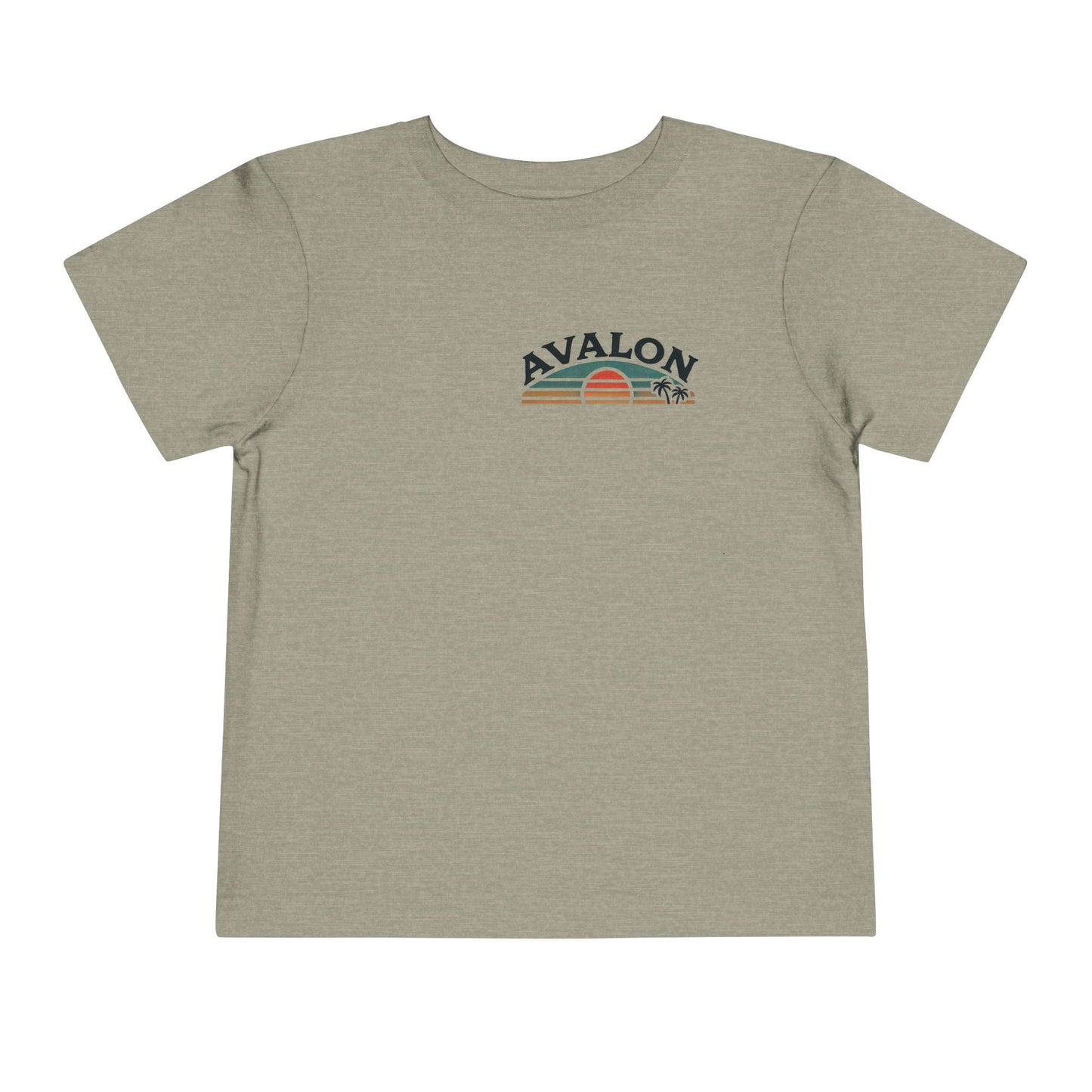 Retro Avalon Sunset Unisex Toddler Short Sleeve Tee