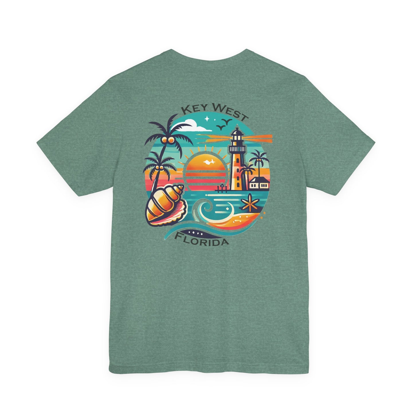 Vibrant Key West Unisex Jersey Short Sleeve Tee
