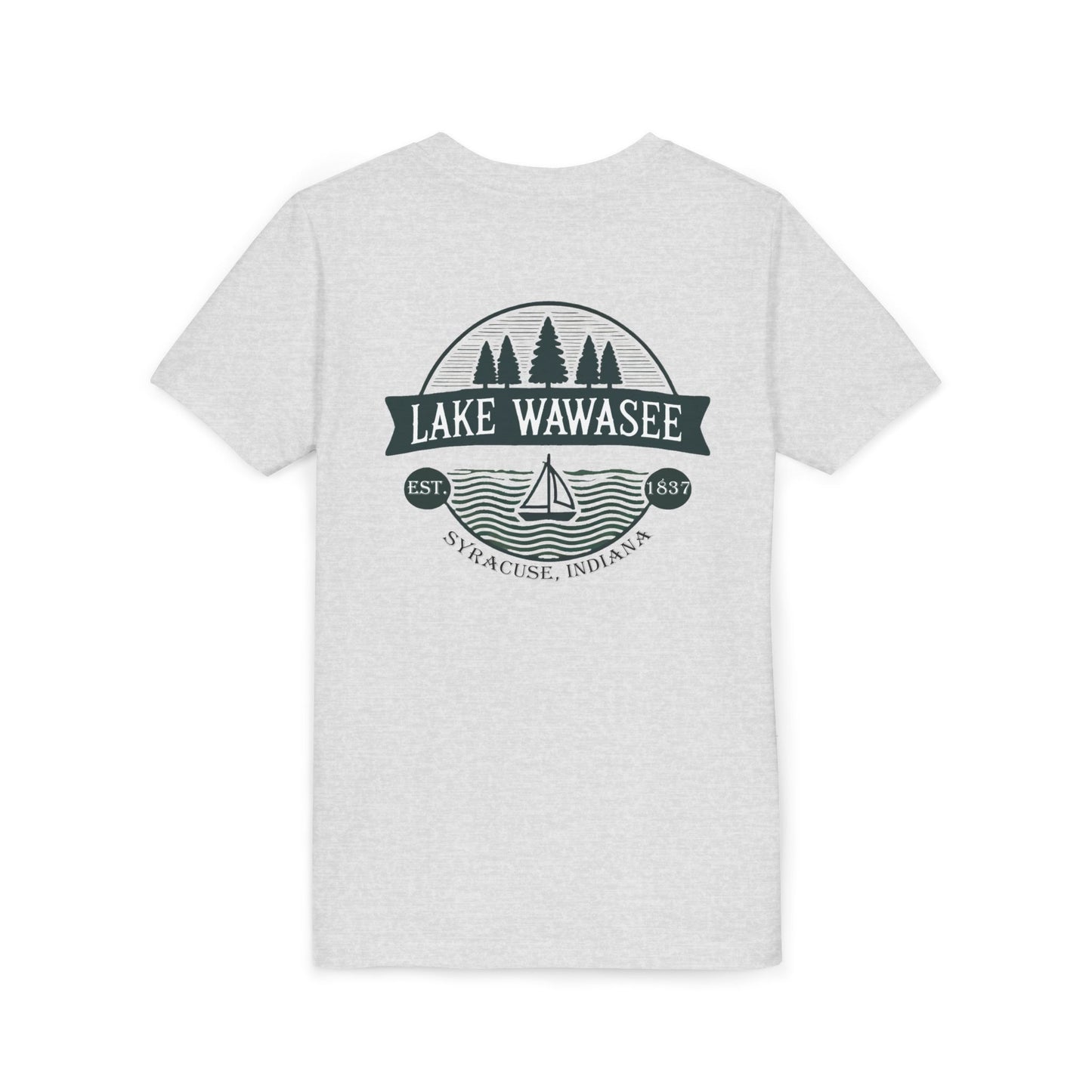 Vintage Lake Wawasee Unisex Youth Short Sleeve Tee