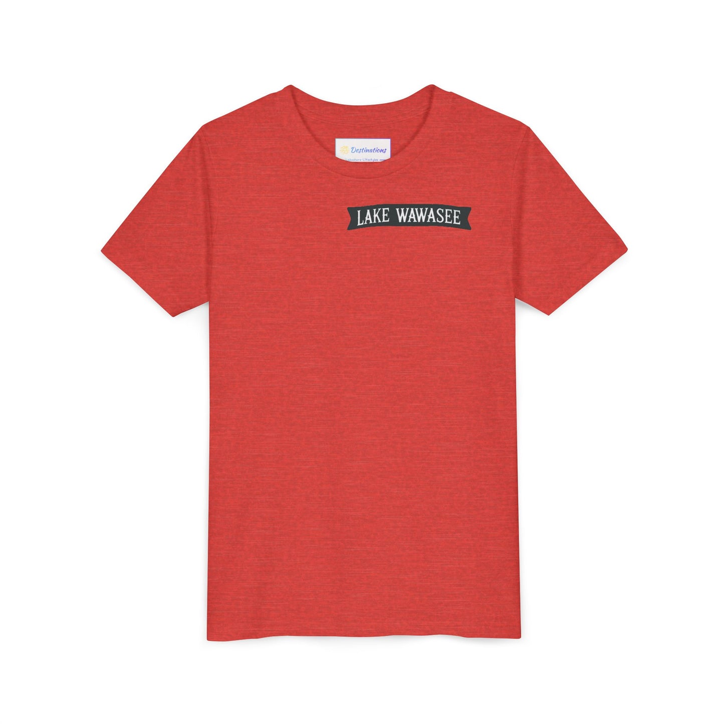 Vintage Lake Wawasee Unisex Youth Short Sleeve Tee