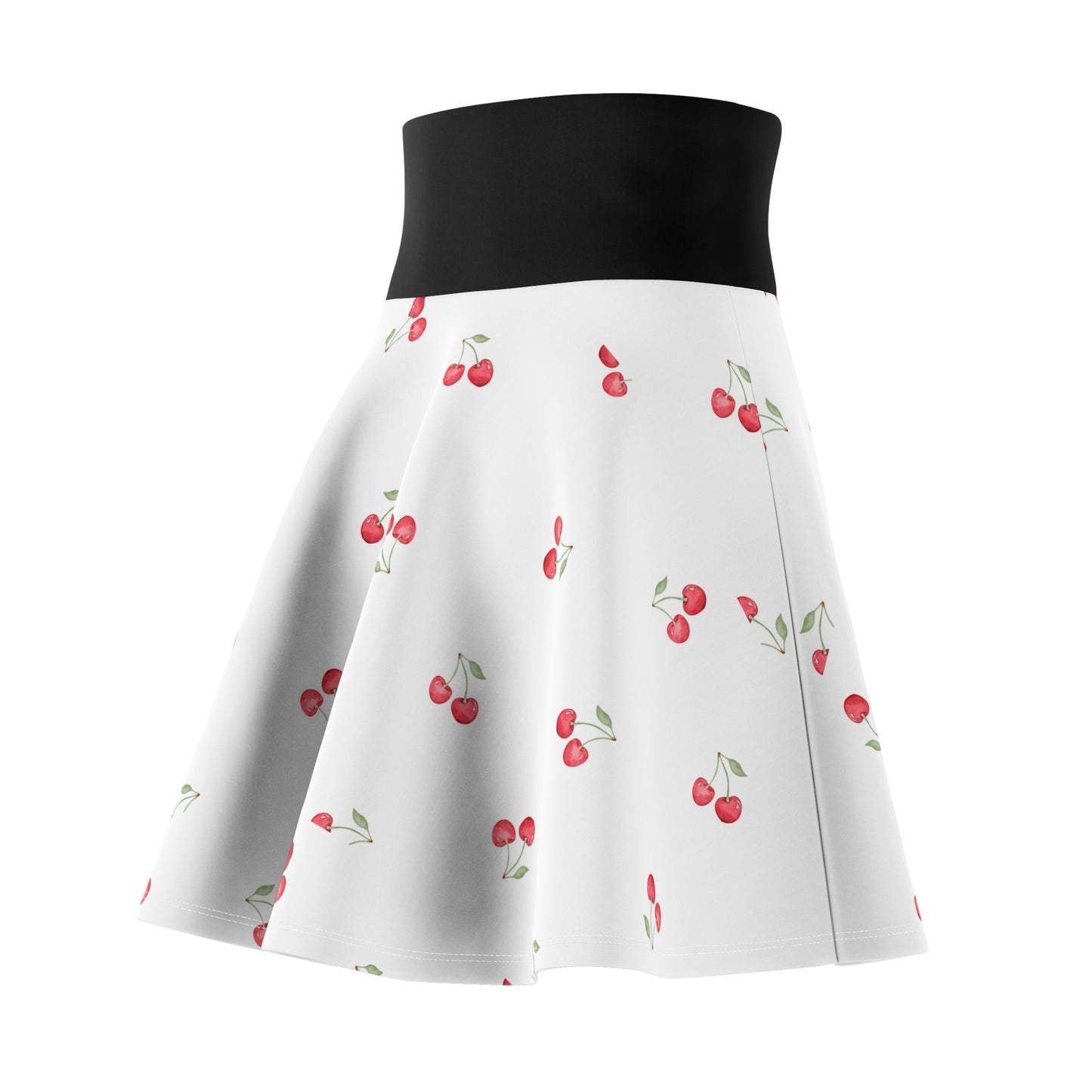 Cherry Print Women's Skater Skirt