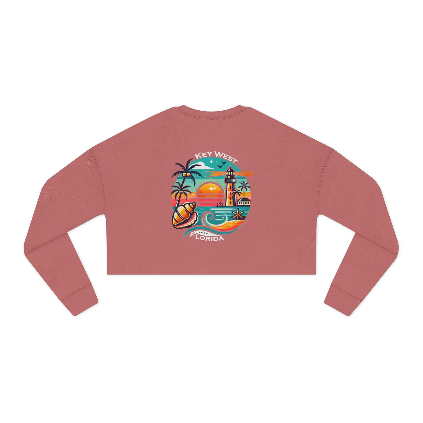 Vibrant Key West Women's Cropped Sweatshirt