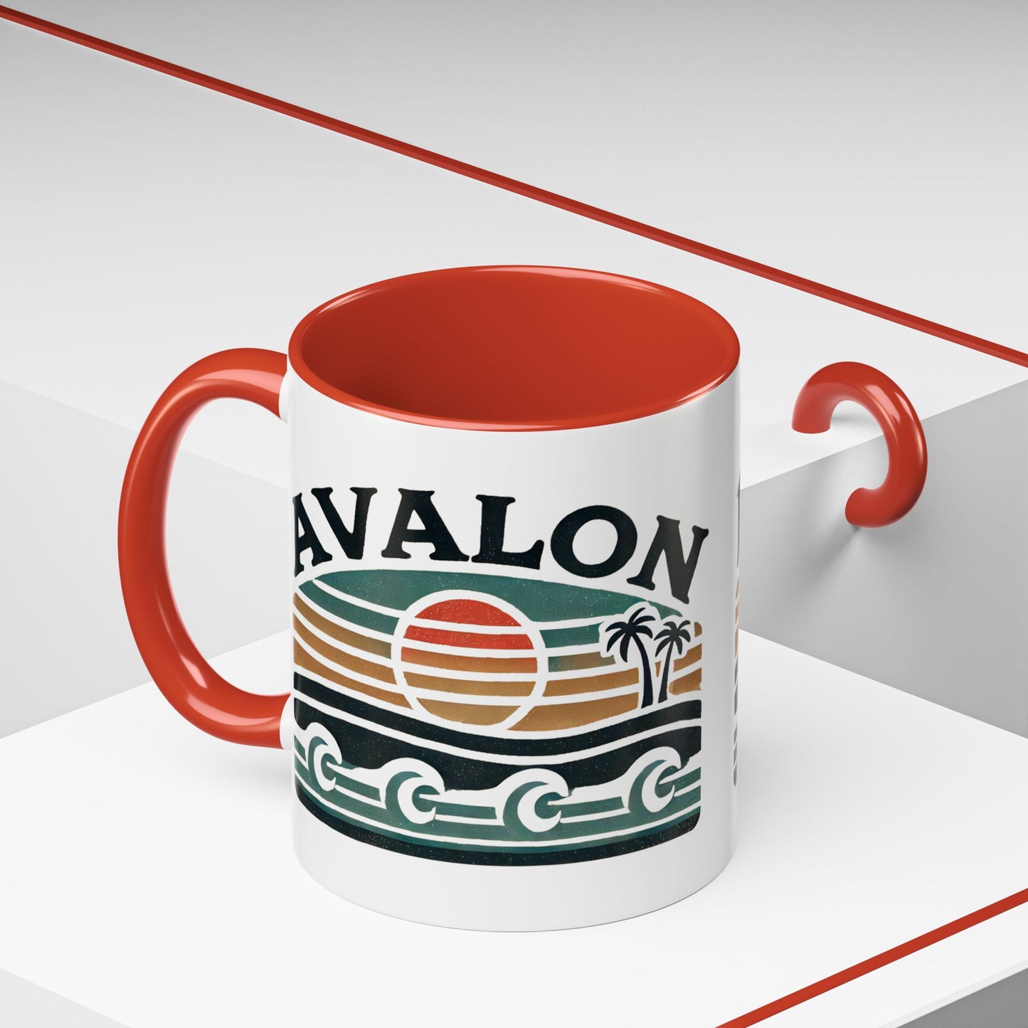 Retro Avalon Accent Coffee Mug