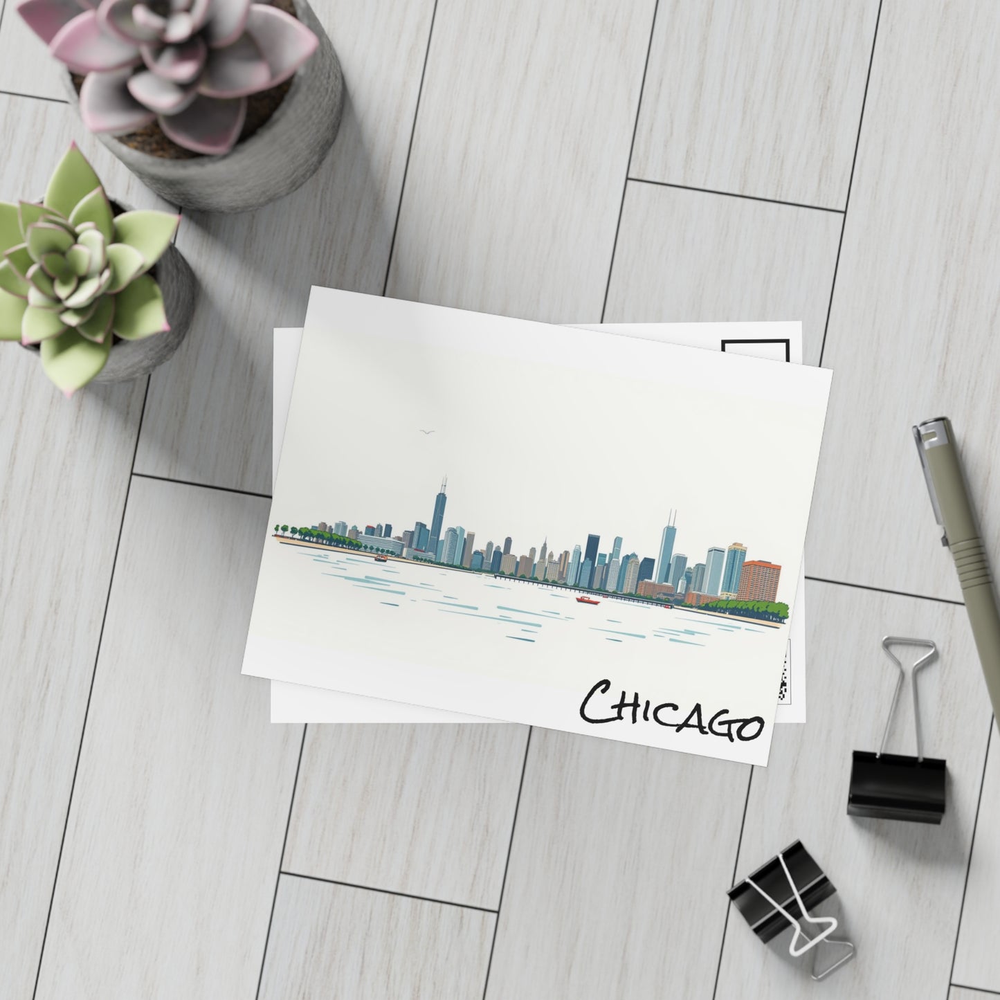 Chicago Skyline 2 Postcard Bundle