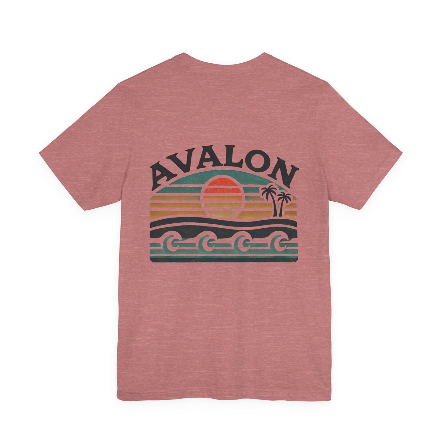 Retro Avalon Sunset Unisex Jersey Tee