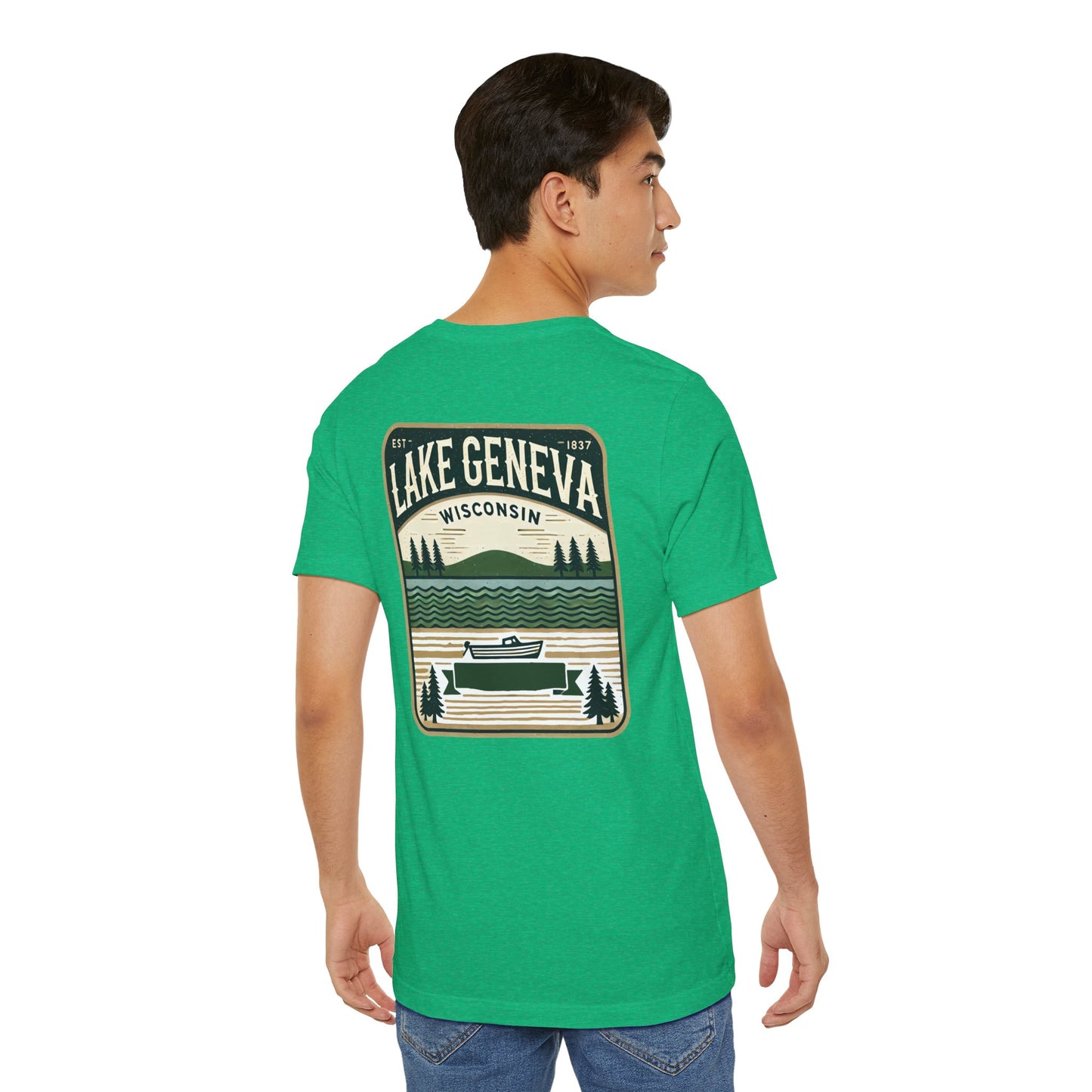 Vintage Lake Geneva Unisex Jersey Short Sleeve Tee