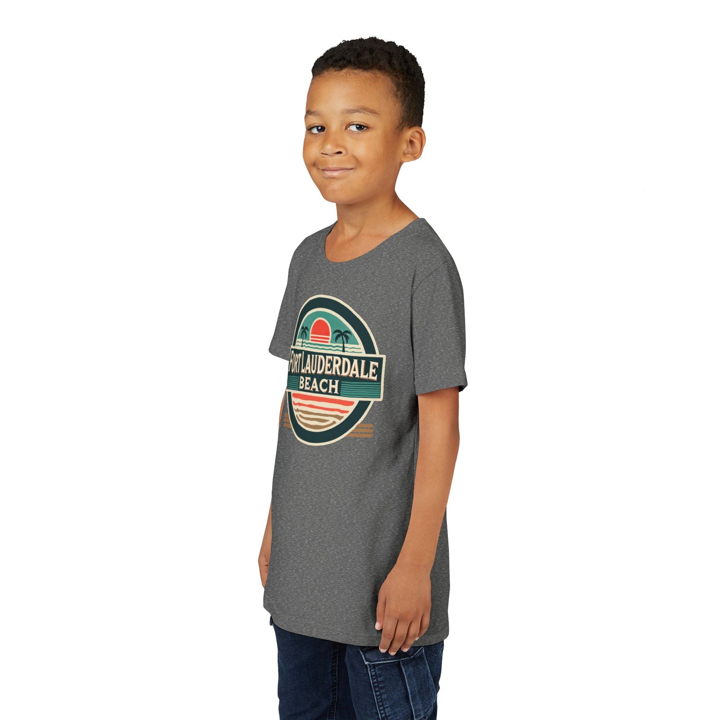 Vintage Fort Lauderdale Unisex Youth Short Sleeve Tee