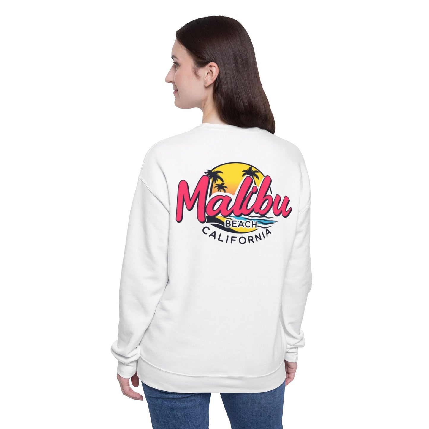 Retro Malibu Unisex Drop Shoulder Sweatshirt