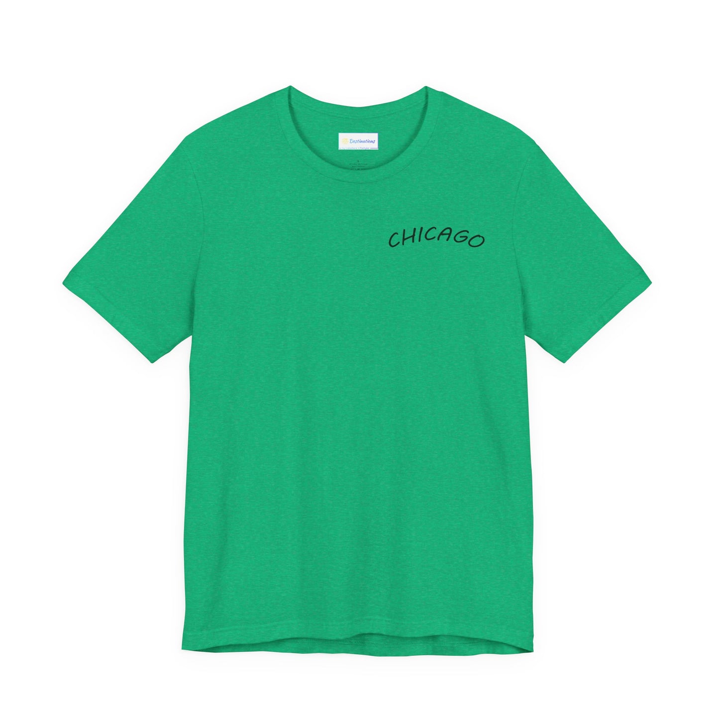 Retro Chicago Sunset Unisex Jersey Short Sleeve Tee