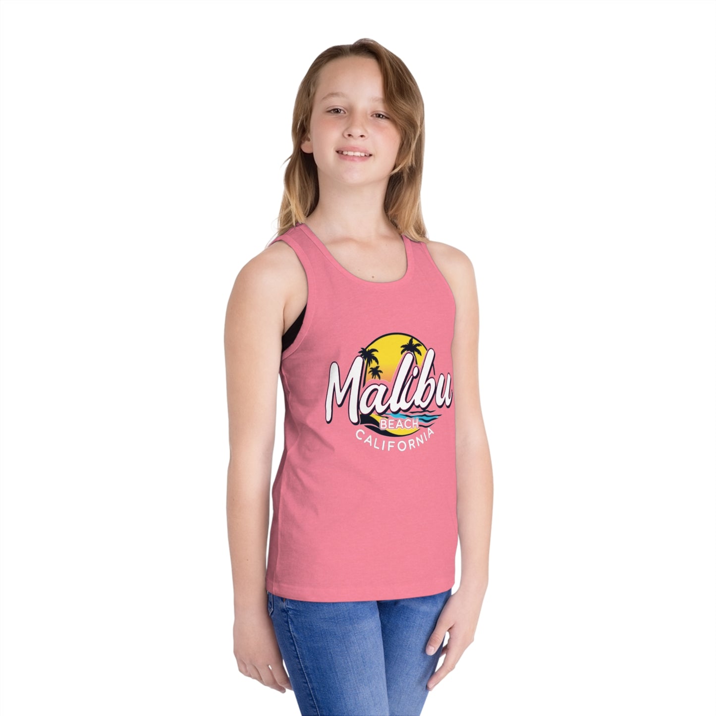 Retro Malibu Unisex Kids Jersey Tank Top